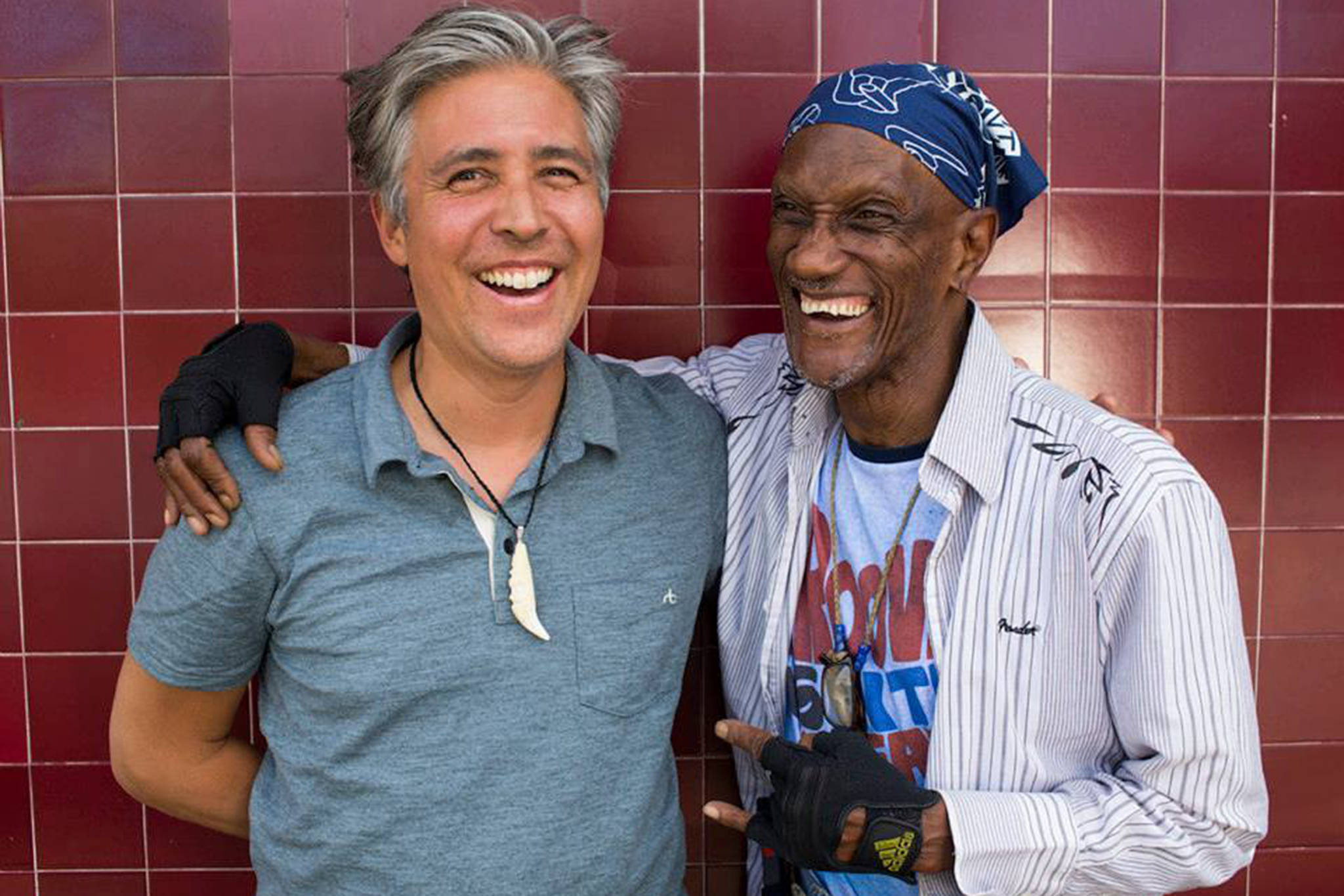 Preston Singletary and the late Bernie Worrell, founding members of Khu.Eéx, a jazz-funk-rock band that blends Alaska Native and Native American culture with a unique musical sound. (Courtesy Photo | Russell Johnson)