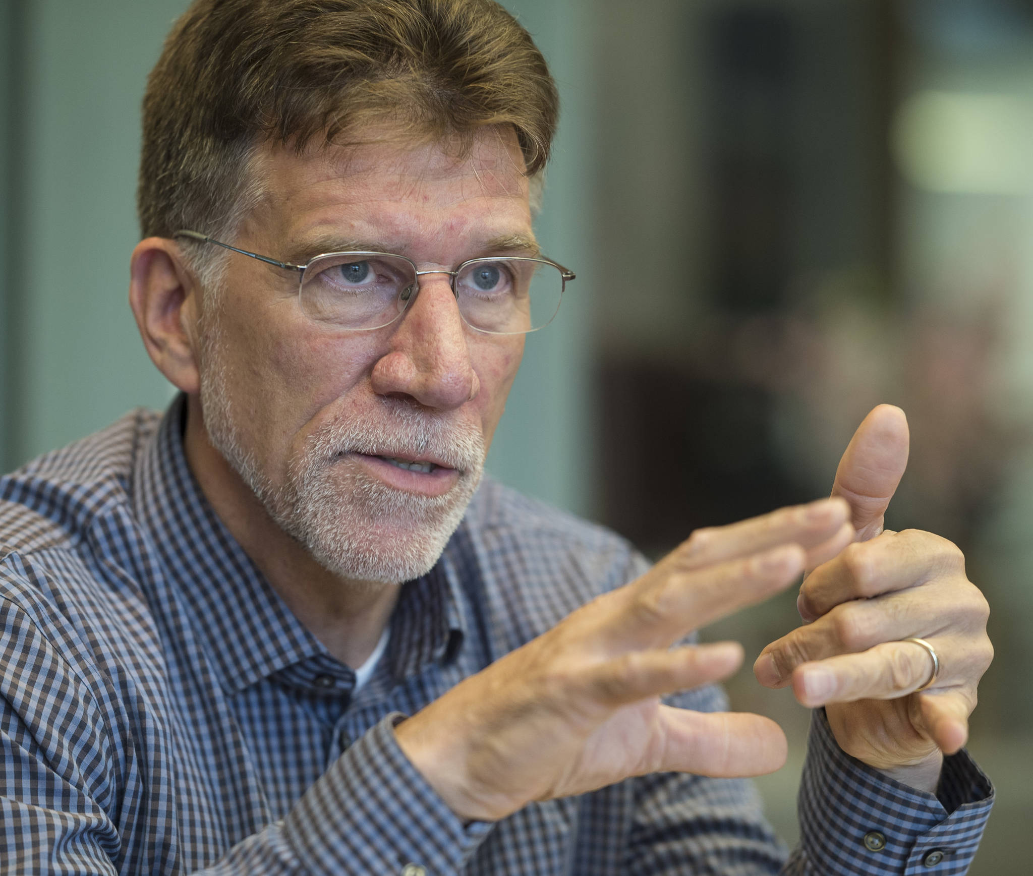 Dr. Steve Atwater, Executive Dean of the university’s new Alaska College of Education, speaks during an interview at the University of Alaska Southeast on Friday, August 3, 2018. (Michael Penn | Juneau Empire)