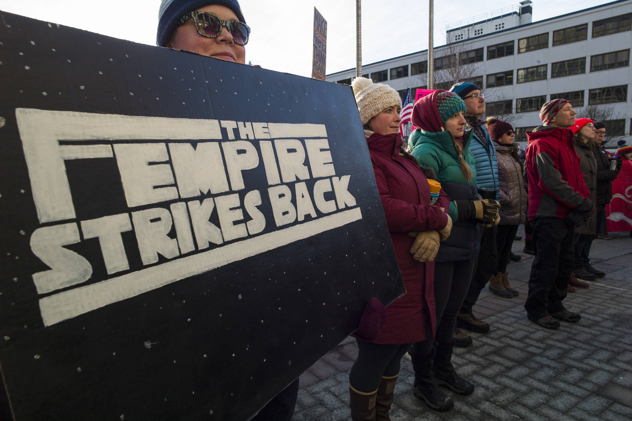 Scenes from the Women’s March on Juneau in front of the Alaska State Capitol on Saturday, Jan. 19, 2019. (Michael Penn | Juneau Empire)