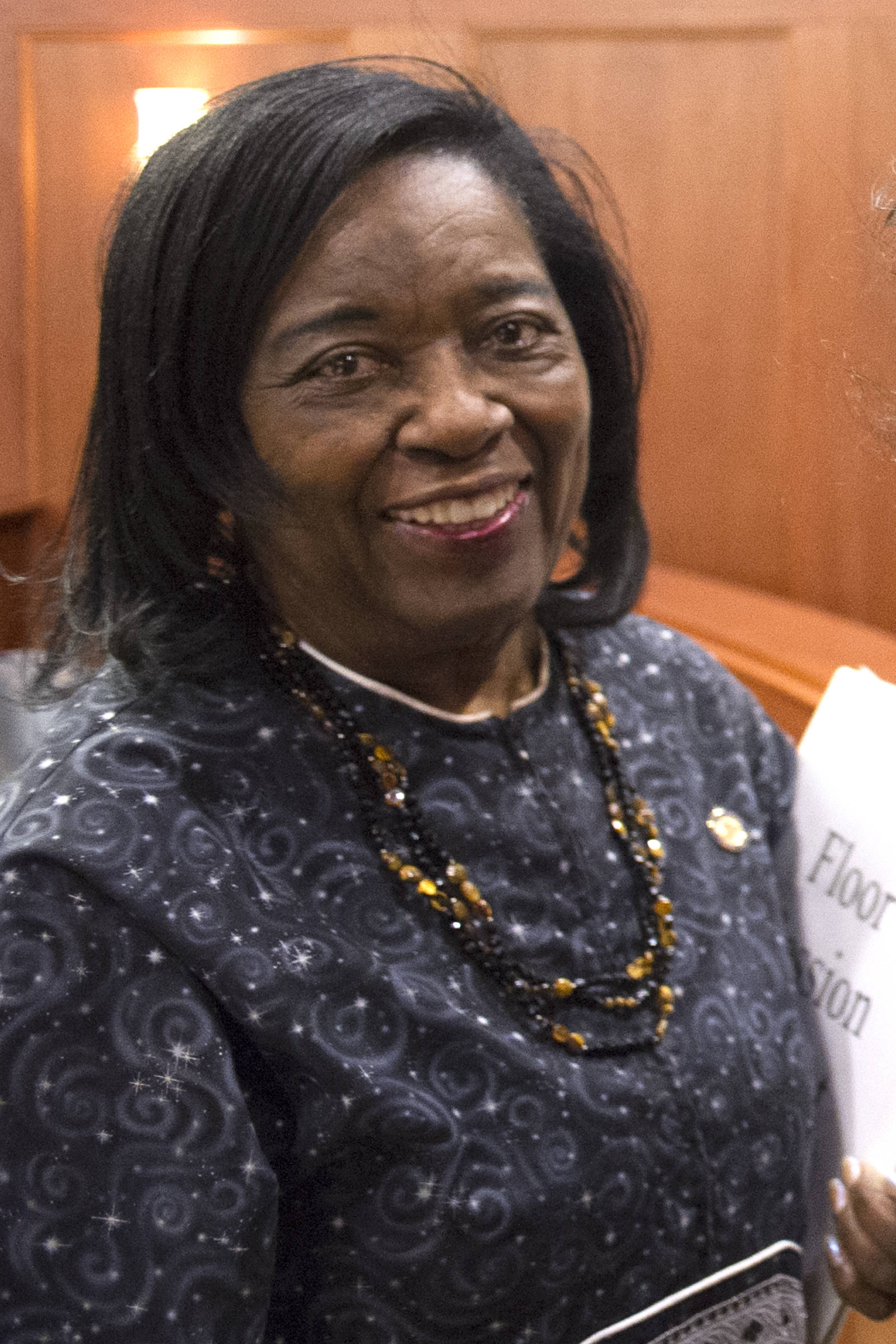 Sen. Bettye Davis, D-Anchorage, in the Senate chambers in April 2011. (Michael Penn | Juneau Empire File)
