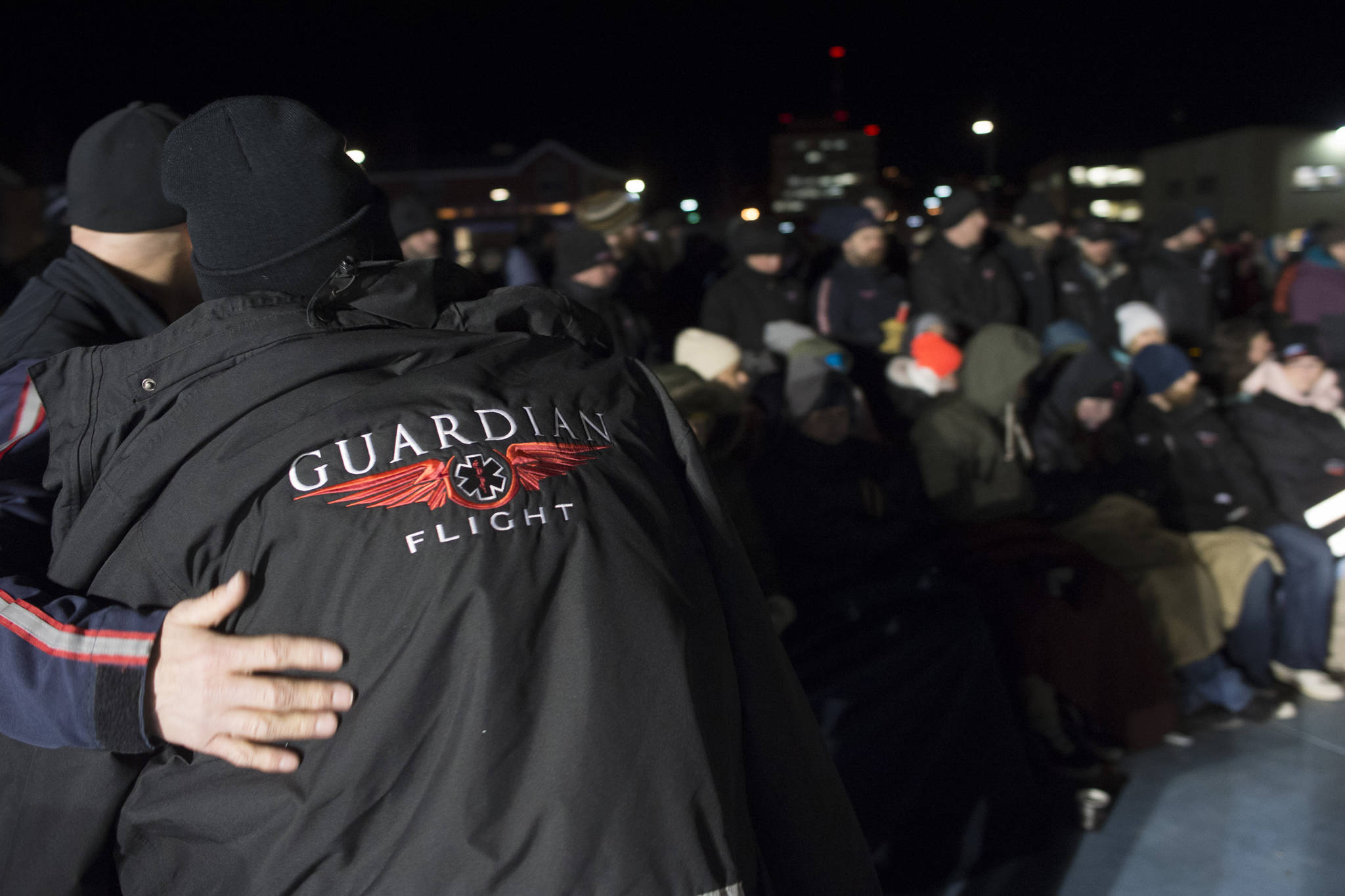 Photos: Hundreds turn out for Guardian Flight vigil