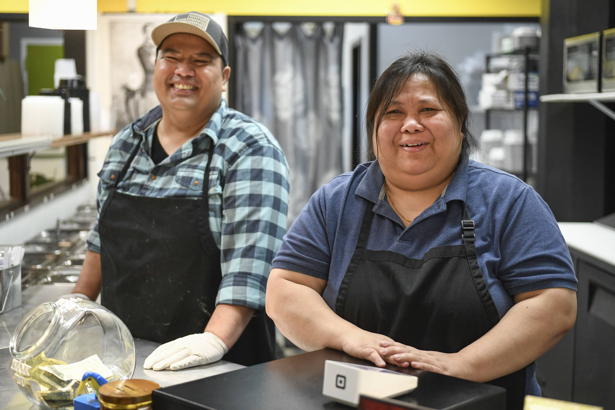 Pat Pattarachote and his sister, Ann, talk about their new restaurant, Kitchen of Thai Curries, on Seward Street on Friday, Feb. 15, 2019. (Michael Penn | Juneau Empire)