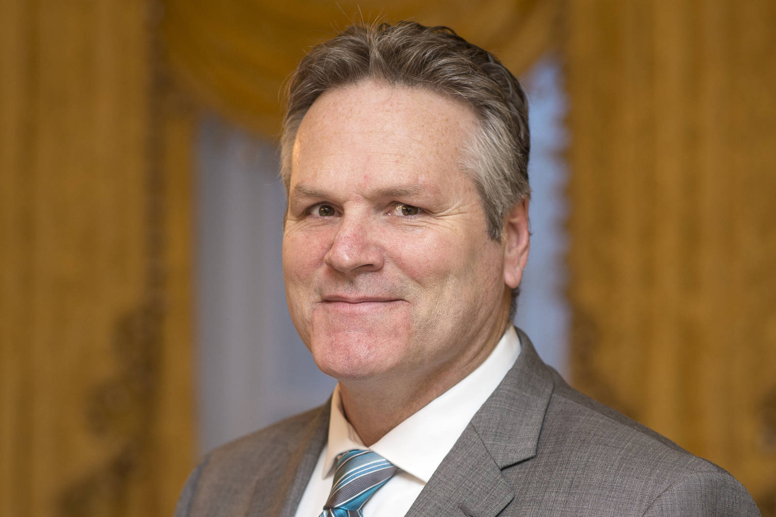 Gov. Mike Dunleavy in the Governor’s Mansion on Dec. 11, 2018. (Michael Penn | Juneau Empire File)