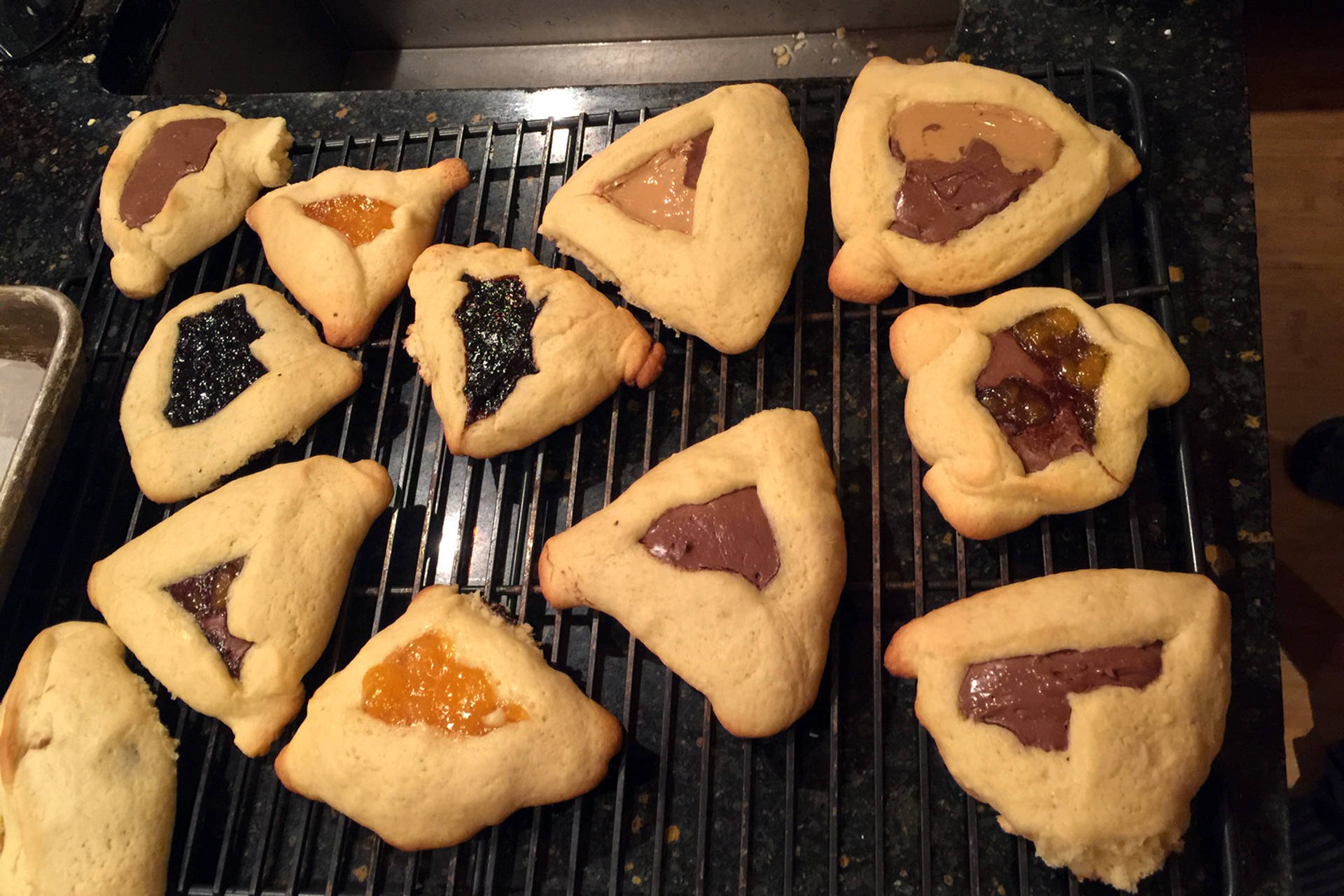 Hamantaschen are a traditional cookie associated with the holiday Purim, which this year is celebrated Wednesday, March 20 and Thursday, March 21. (Courtesy Photo | Congregation Sukkat Shalom)
