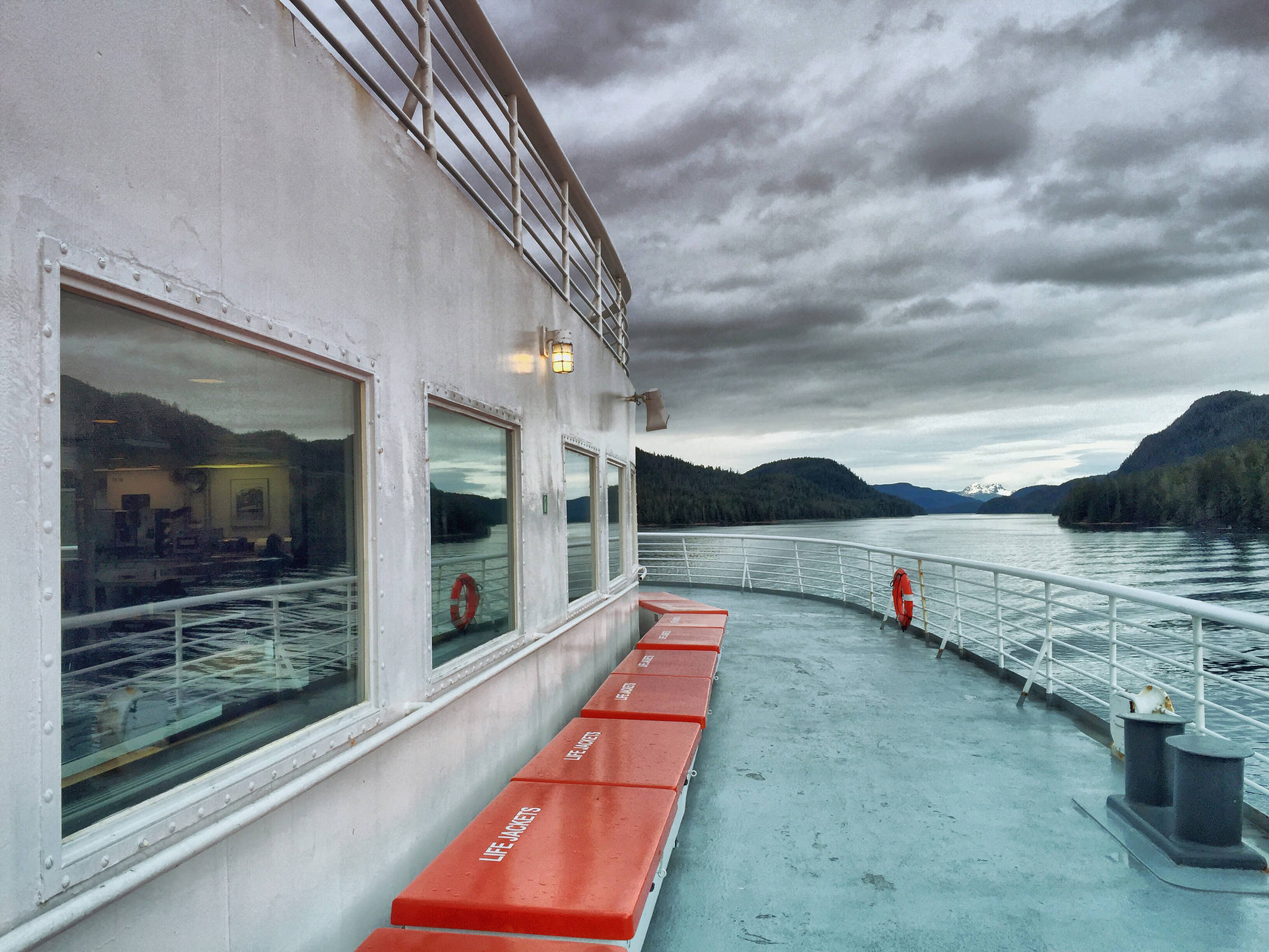 Aboard an Alaska Marine Highway System ferry. (Courtesy Photo | Vivian Faith Prescott)
