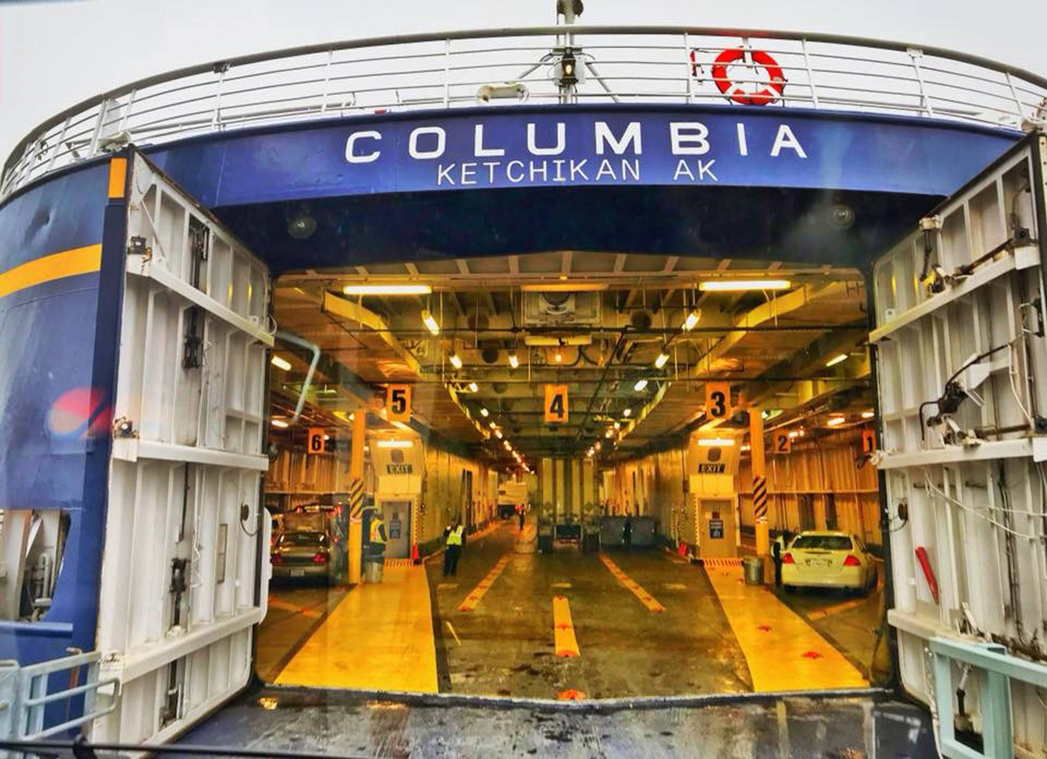 Aboard the ferry Columbia. (Courtesy Photo | Vivian Faith Prescott)