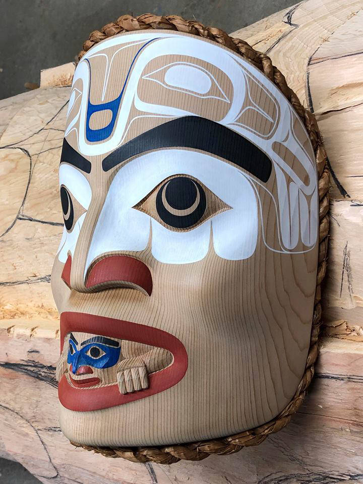A mask made by David R. Boxley will be part of an auction during the President’s Award Banquet & Language Fundraiser, Friday, April 12. The event closes out the week of Central Council of Tlingit & Haida Indian Tribes of Alaska Tribal Assembly. (Courtesy Photo |Central Council of Tlingit & Haida Indian Tribes of Alaska)