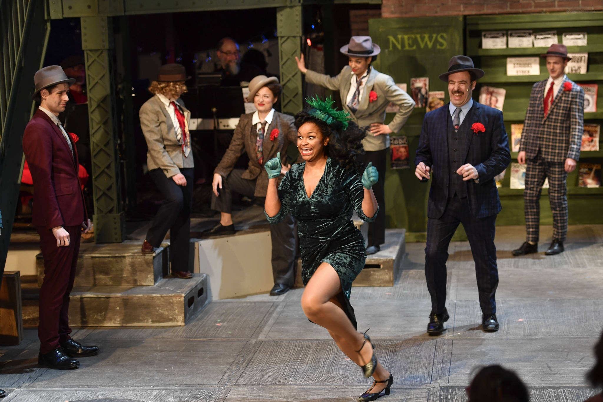 A performance of “Guys and Dolls” at Perseverance Theatre on Thursday, March 14, 2019. (Michael Penn | Juneau Empire File)