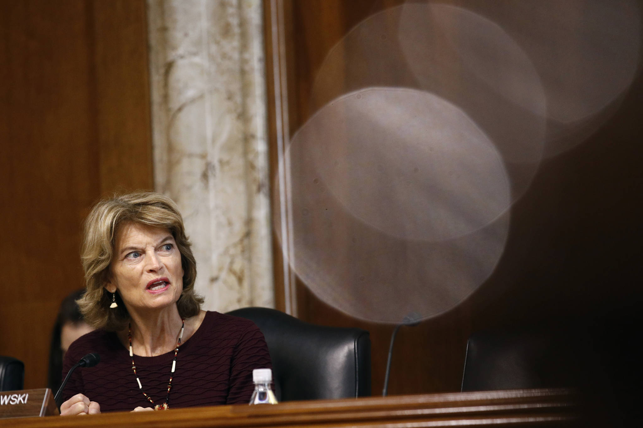 Sen. Lisa Murkowski, R-Alaska, chairwoman of the Senate Energy and Natural Resources Committee, speaks during a hearing with Energy Secretary Rick Perry on the president’s budget request for Fiscal Year 2020 on Tuesday, April 2, 2019, on Capitol Hill in Washington, D.C. (Patrick Semansky | Associated Press)