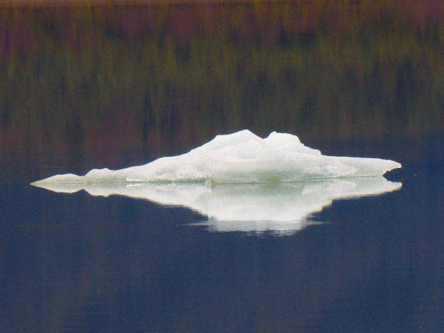 Mendenhall iceberg reflections as seen on April 26, 2019. (Courtesy Photo | Denise Carroll)