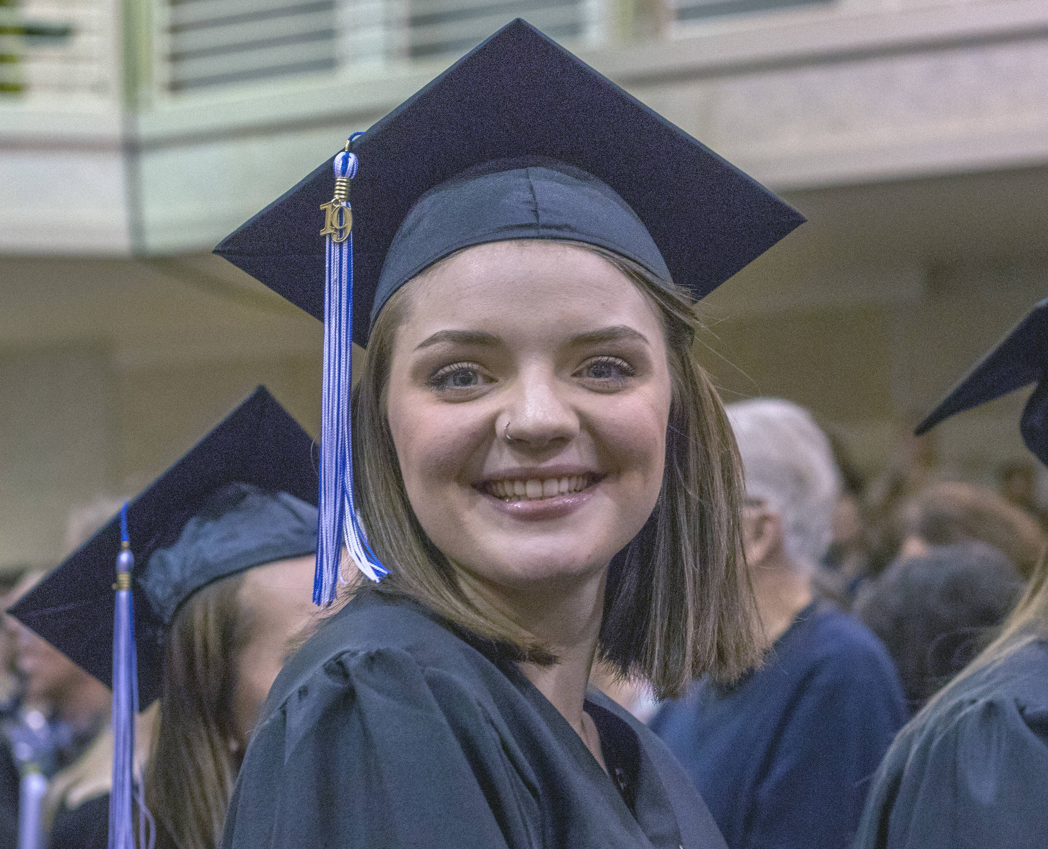 Hannah Cassell graduated with a Bachelor of Arts degree in Social Sciences from the University of Alaska Southeast on Sunday, May 5, 2019. (Erin Laughlin | For the Juneau Empire)