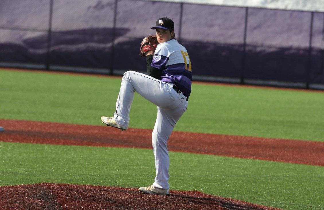 University of Northwestern-St. Pauls Philip Wall on the mound for the Eagles. (Courtesy Photo | Philip Wall)