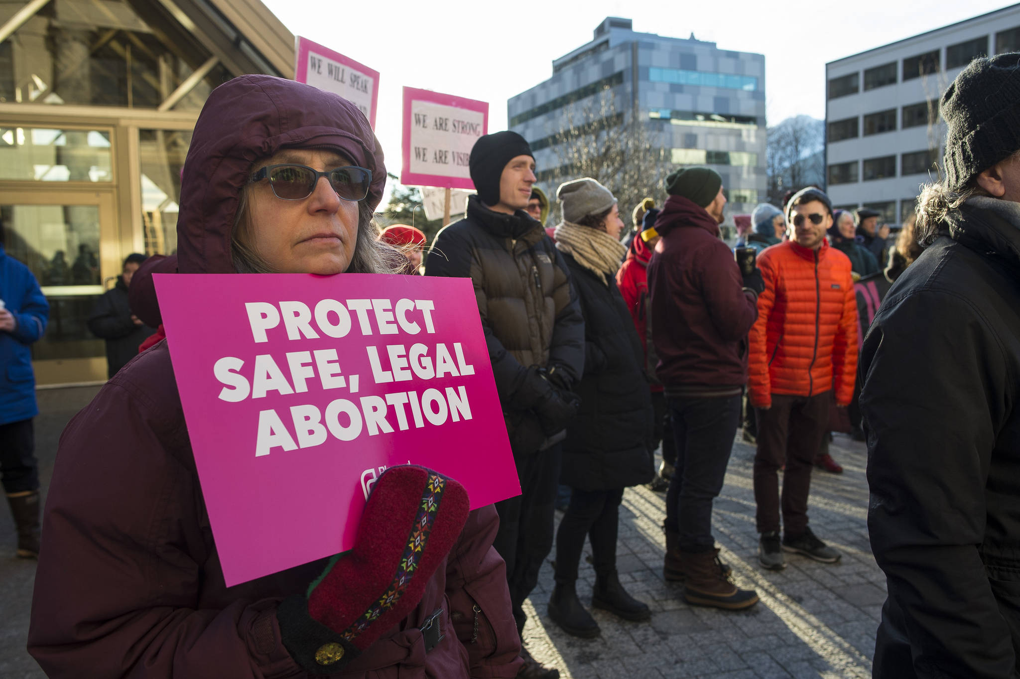 Rally to push back at attempts near and far to ban abortion