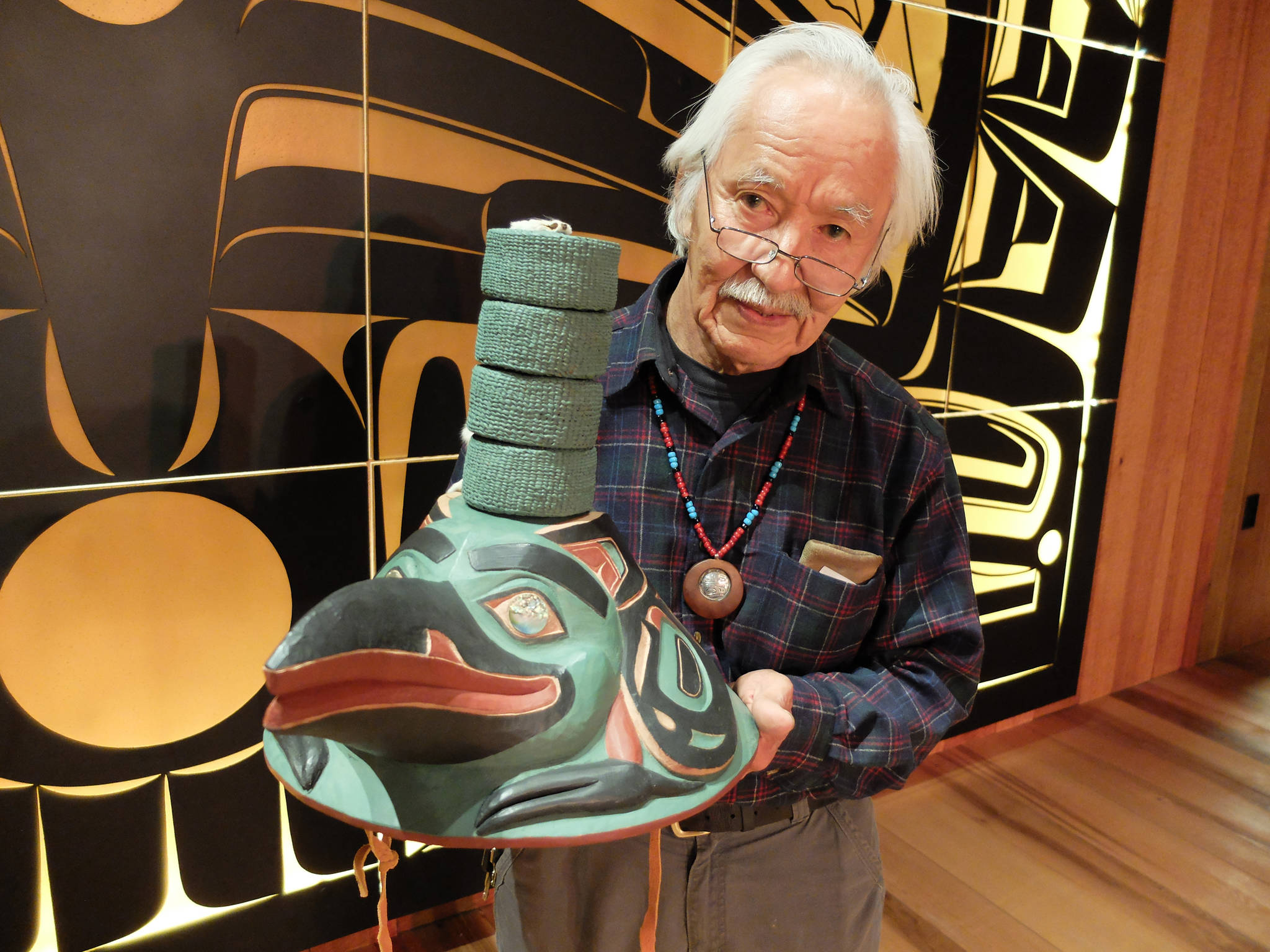 Check out this beautifully carved Raven hat, on public display Friday in Juneau