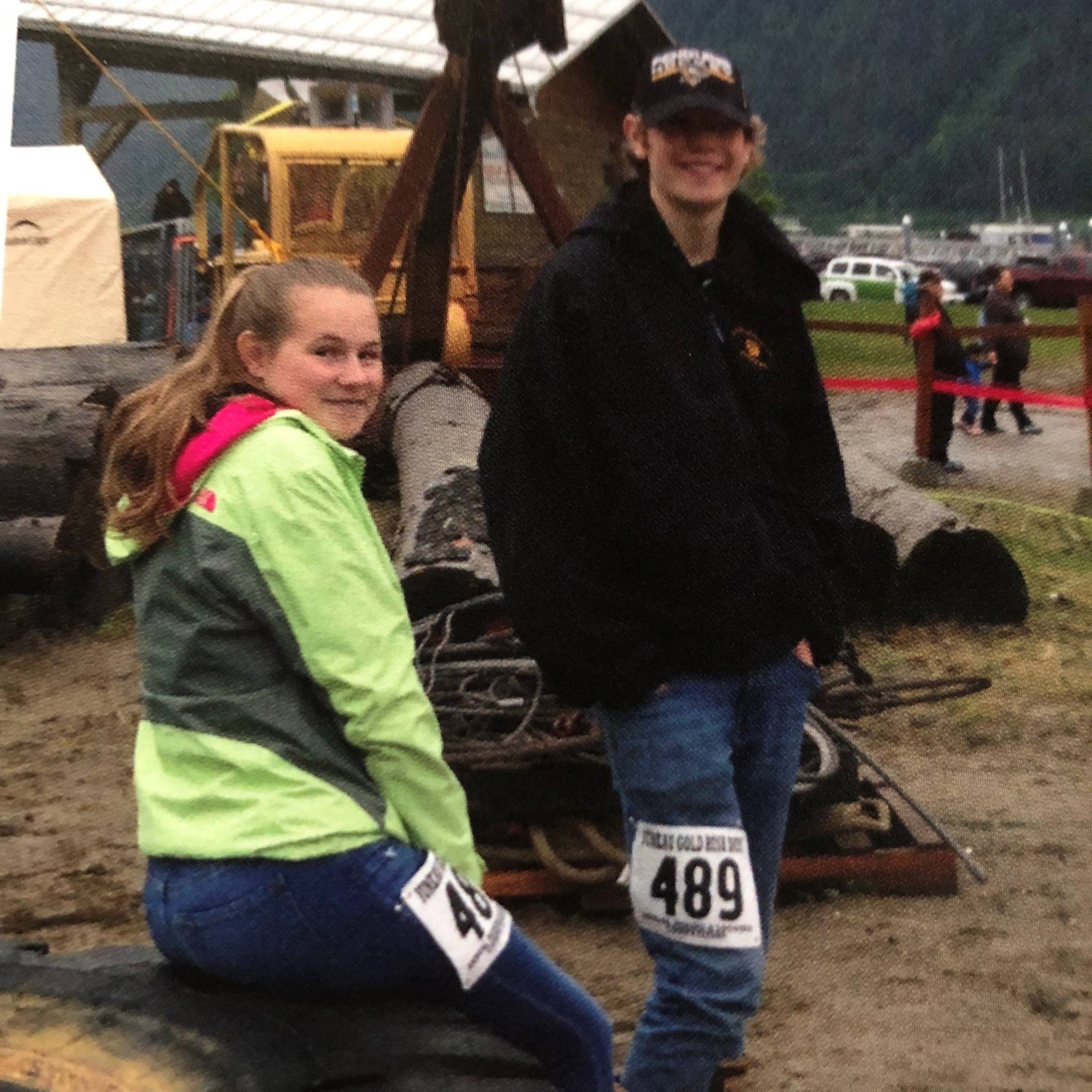 Allison, left, and Dalton Hoy attend a recent Juneau Gold Rush Days at Savikko Park. (Courtesy Photo | April Hoy)