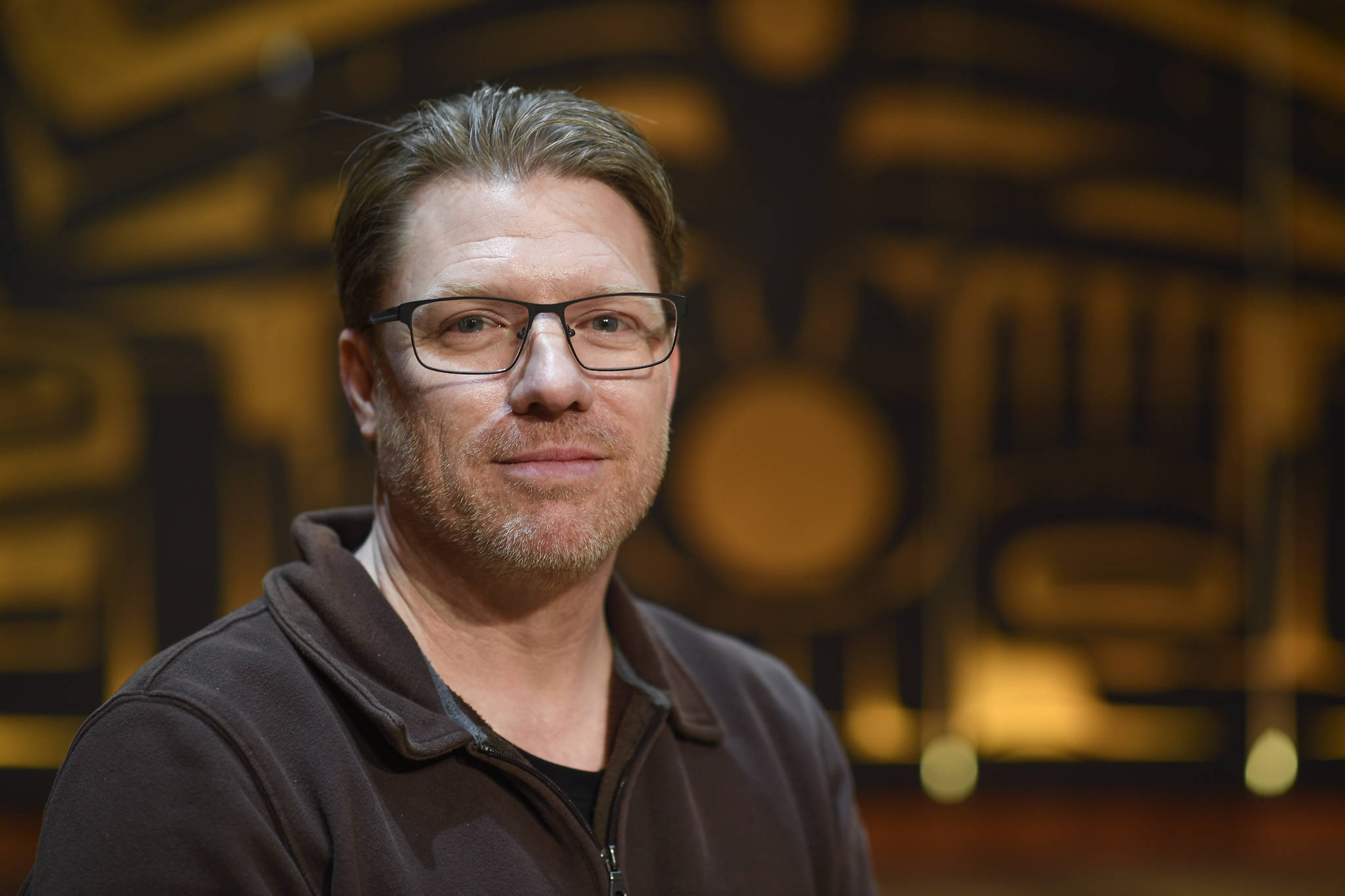 A $12,000 grant awarded to Sealaska Heritage Institute will help it acquire for “Catcher of Souls” by John Hudson III of Metlakatla. Hudson is a Tsimshian carver and arts instructor. (Michael Penn | Juneau Empire File)