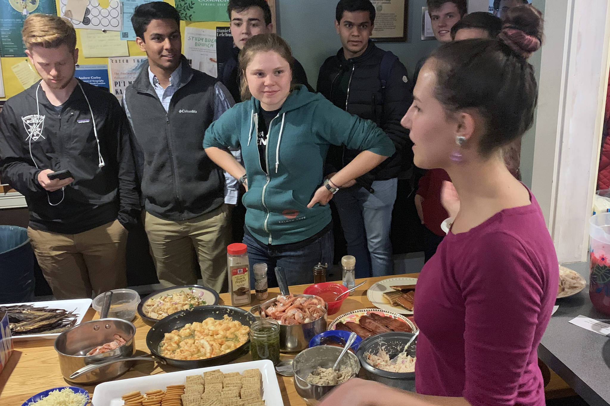 For Alaskan college students at Dartmouth, Aurora Club dinners provide taste of home