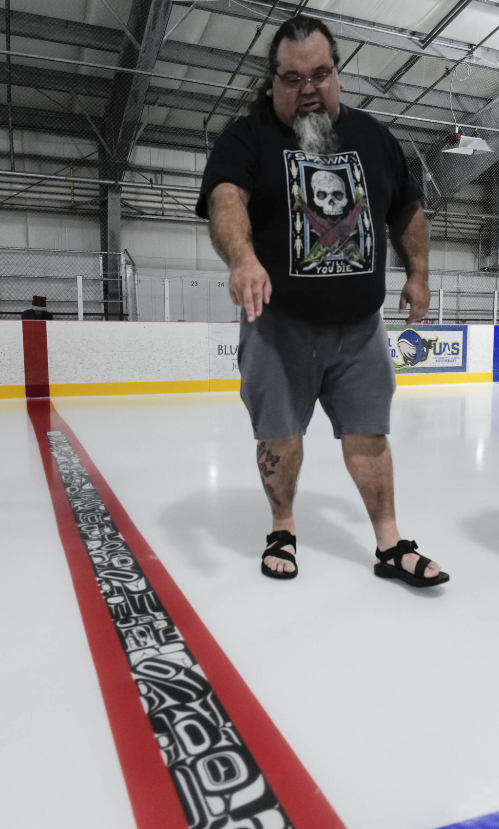 Douglas ice rink gets new lines featuring Northwest Coast art Juneau Empire