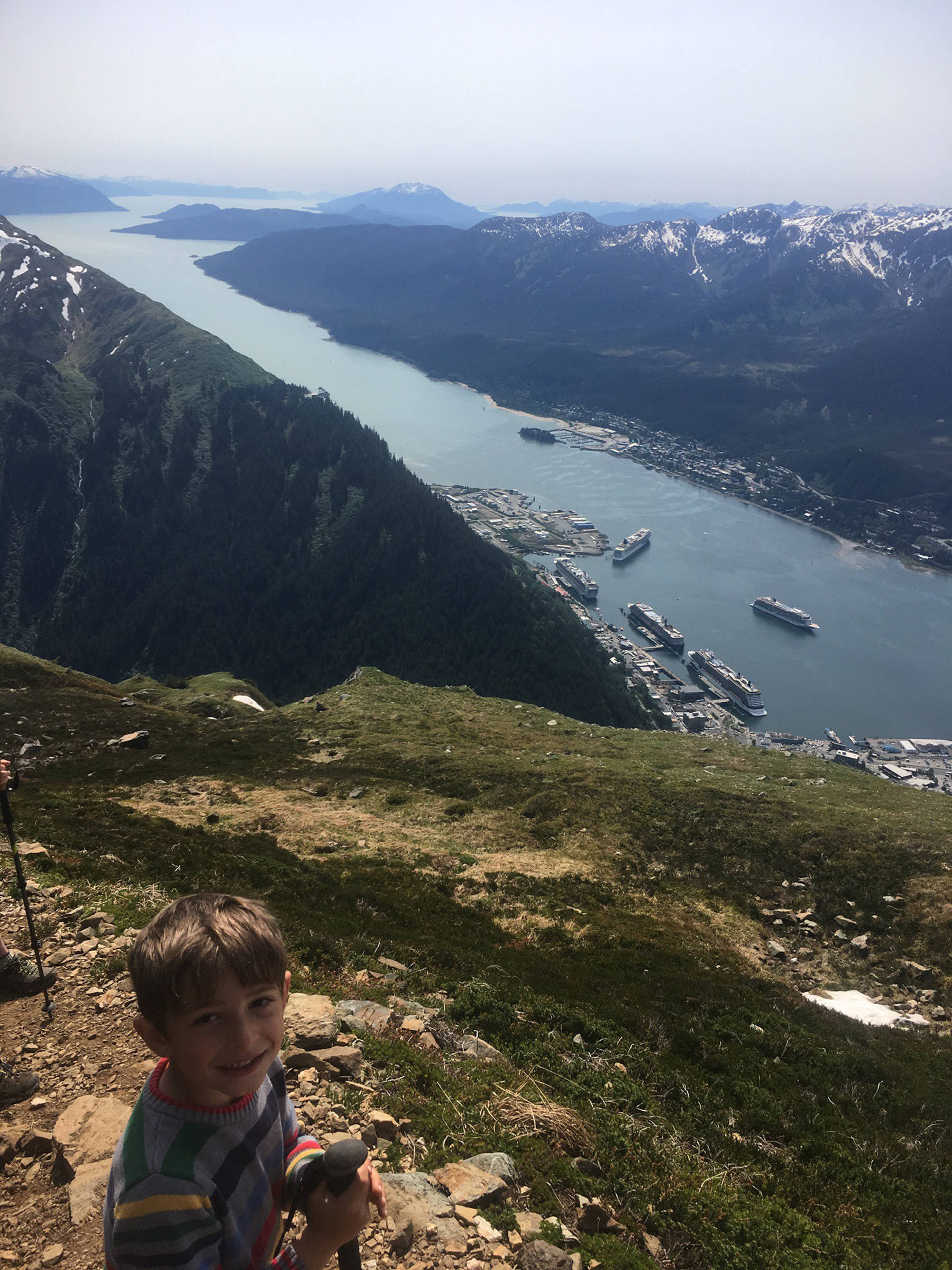 Rowan Taintor on top of Mount Juneau on Thursday, May 30, 2019. (Courtesy Photo | Shireen Taintor)