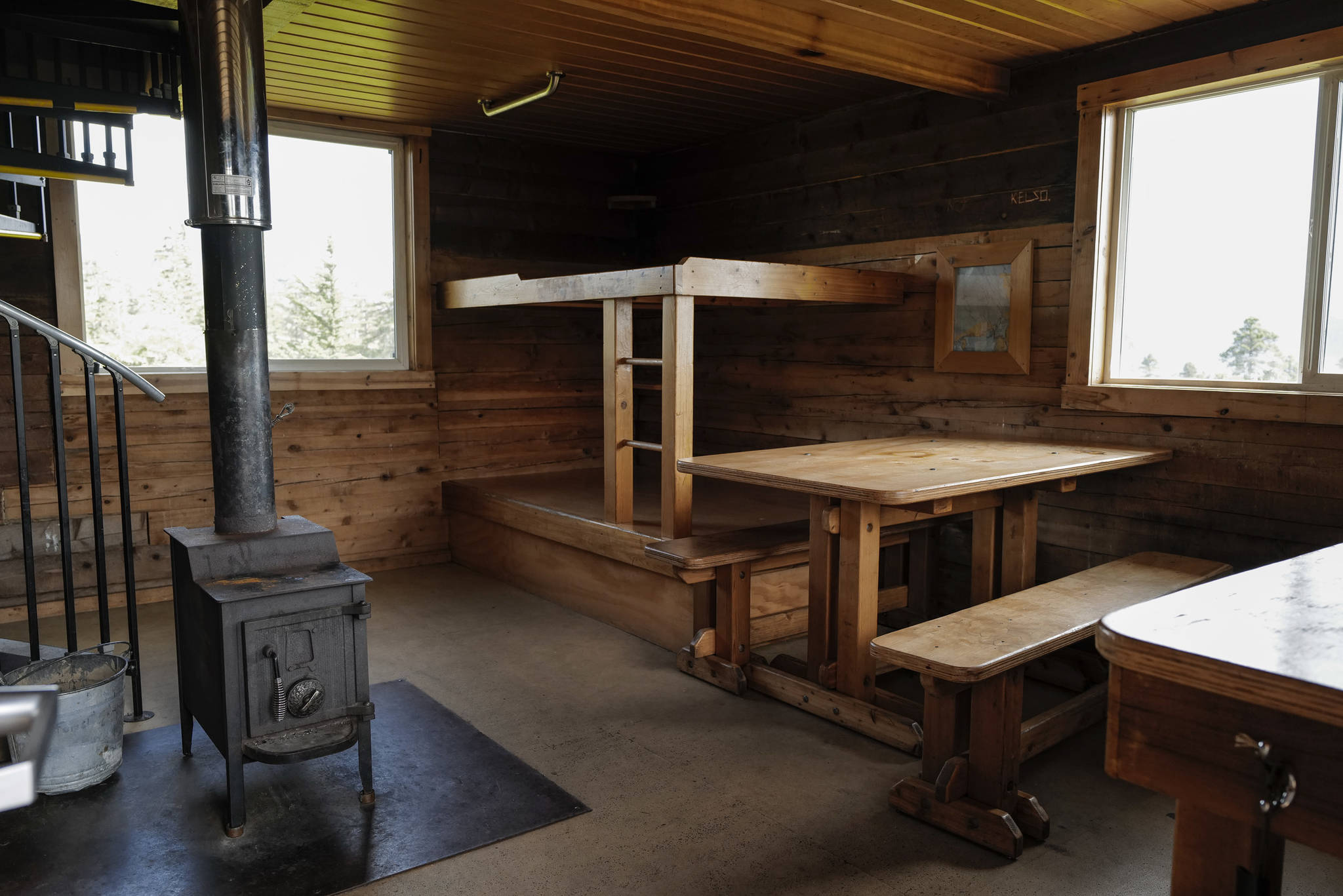 The Auke Nu Trail ends at the John Muir Cabin on Wednesday, Aug. 7, 2019. (Michael Penn | Juneau Empire)