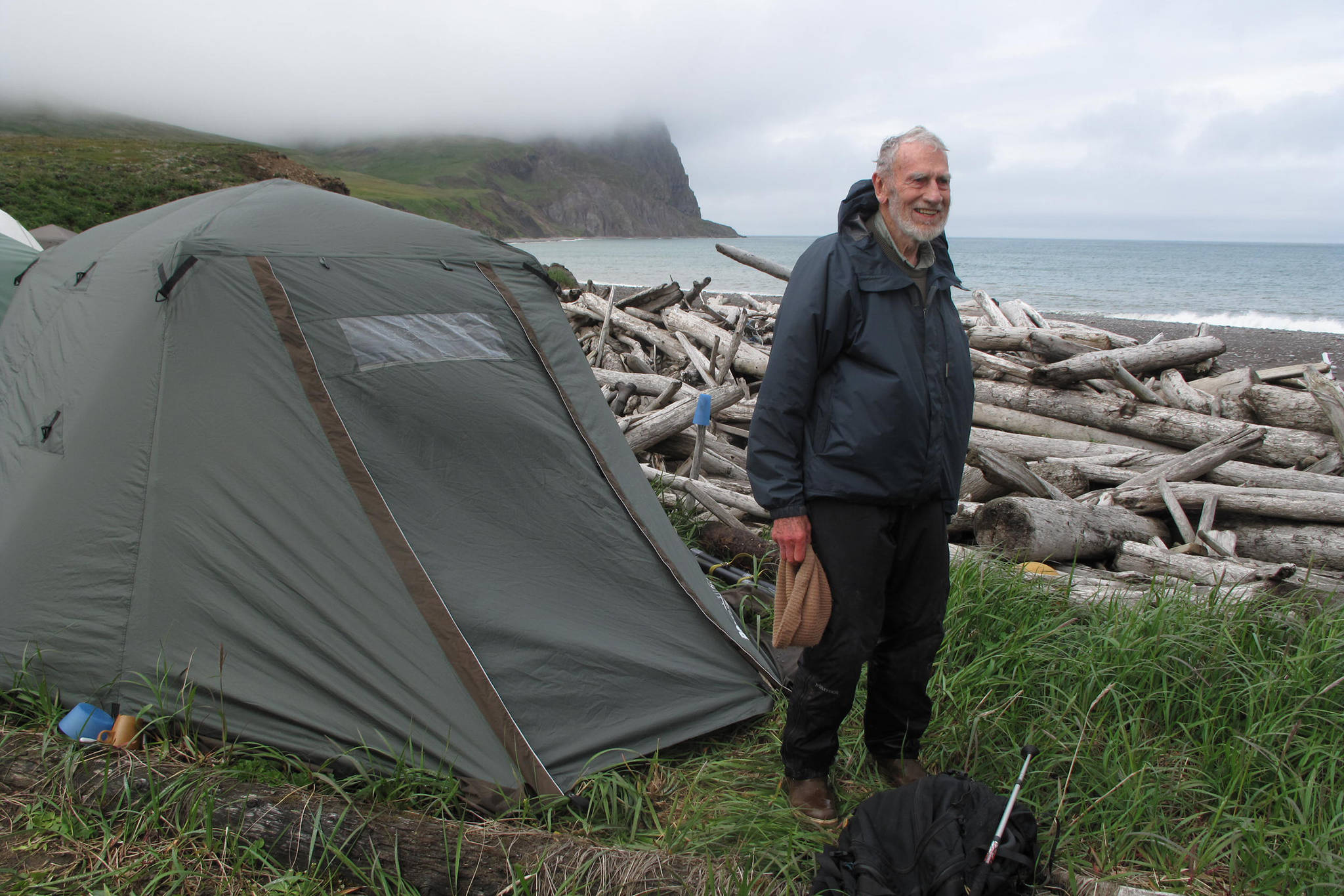 Biologist Dave Klein is pictured on St. Matthew Island in 2012. (Courtesy photo | Ned Rozell)