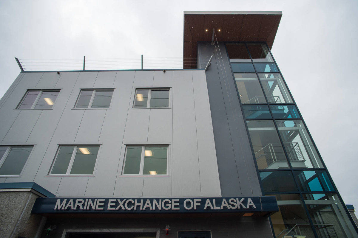 The Marine Exchage of Alaska has moved into their new building in front of Harris Harbor on Friday, Aug. 18, 2017. (Michael Penn | Juneau Empire)