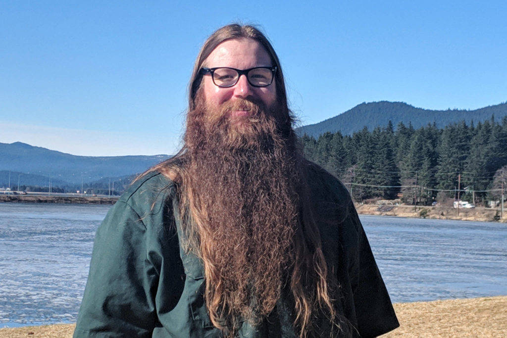 Matt Walker, pictured in this March 2019 photo, is the founder of Juneau Beard Club. The club is beginning to meet more frequently. (Ben Hohenstatt | Juneau Empire File)