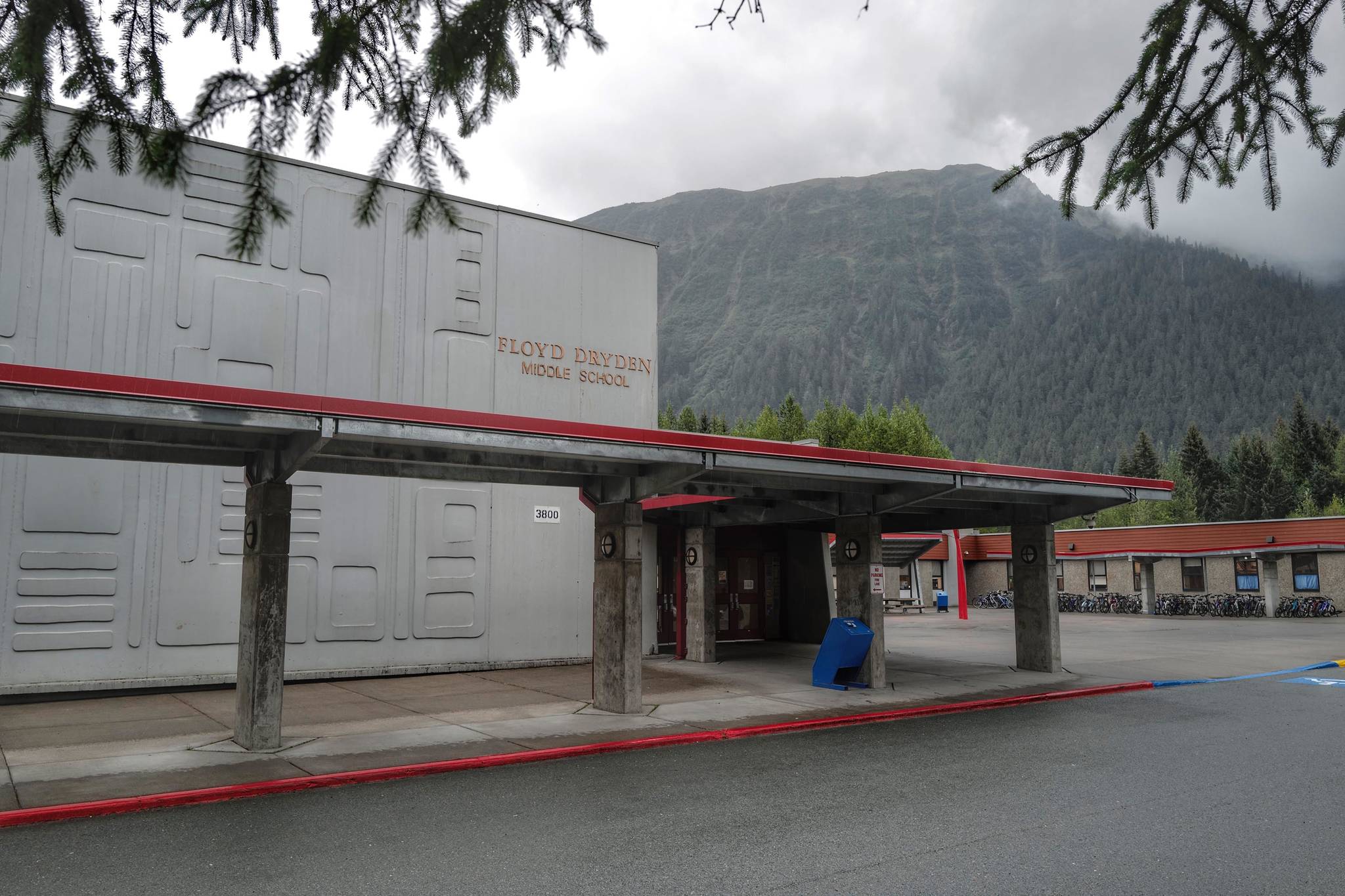 Two students from Floyd Dryden Middle School were arrested for terroristic threatening, or planning to commit a school shooting, on Thursday. (Michael Penn | Juneau Empire)