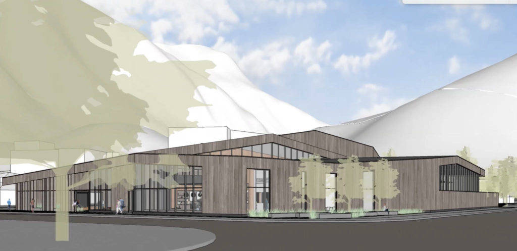A rendering of what a New Juneau Arts & Culture Center could look like. Wednesday, Dec. 12, Juneau Arts & Humanities Council announced Alaska Airlines offered support that will help the New JACC project.(Courtesy photo | Juneau Arts & Humanities Council)