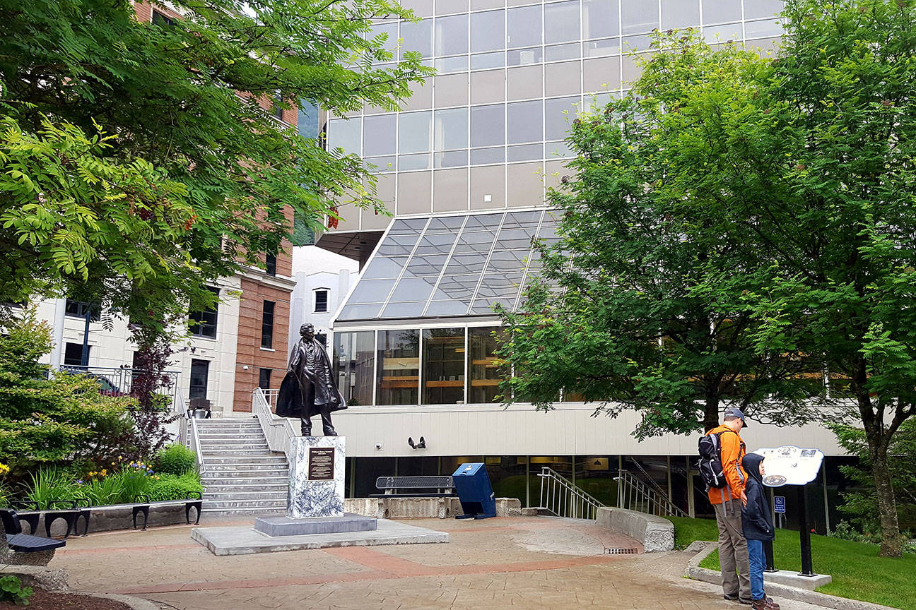 Dimond Courthouse in downtown Juneau, where the double murder trial against defendant Laron Carlton Graham is being held. (Michael Penn | Juneau Empire File)