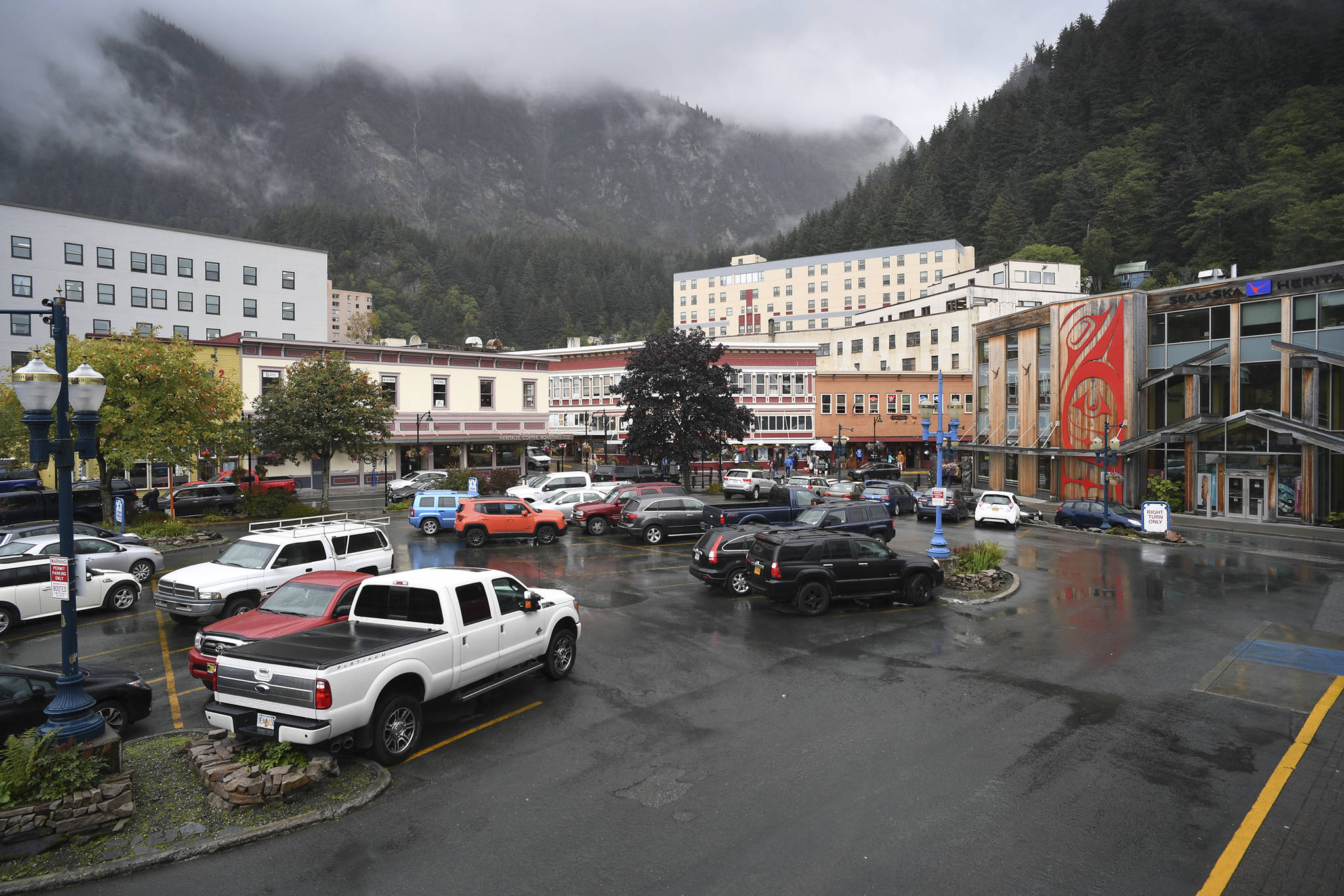Sealaska Heritage Institute announced Wednesday, Sept. 18, 2019, it is raising money to build a Sealaska Heritage Arts Campus in the current location of the Sealaska Corp. parking lot. (Michael Penn | Juneau Empire)