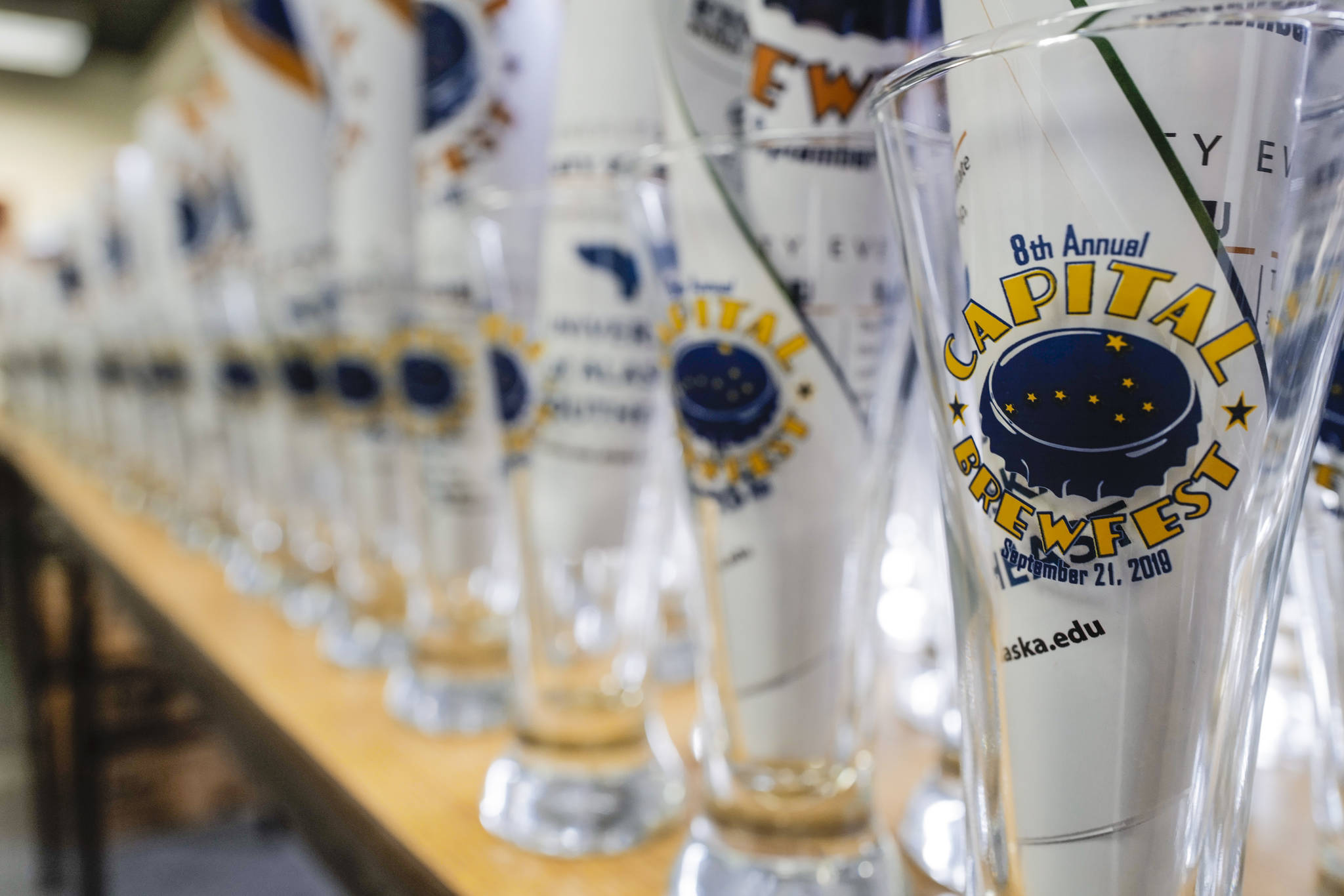 Juneau residents turn out for the Rotary Club of Juneau’s Eighth Annual Capital Brewfest at the Juneau Arts and Culture Center on Saturday, Sept. 21, 2019. Twenty brewing and distribution companies were on hand for the fundraiser to benefit the University of Alaska and Rotary’s service projects, scholarships, international youth exchanges and other project. The event was sold out with 900 tickets sold. (Michael Penn | Juneau Empire)