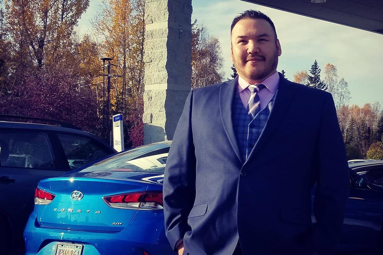 Charlie Gallant started a new job as a car salesperson in Anchorage last week. (Courtesy Photo)