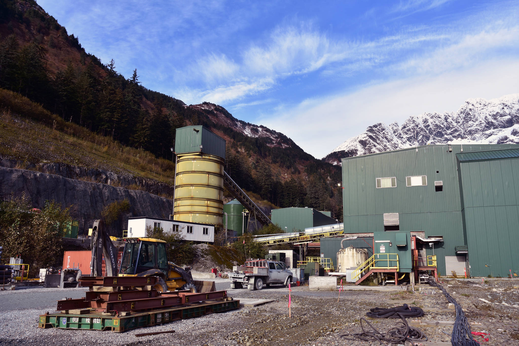 The mill facility at the Kensington Gold Mine on Monday, Oct. 14, 2019. (Peter Segall | Juneau Empire)