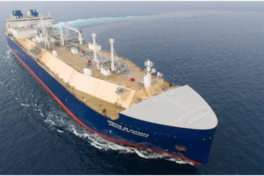 A liquid natural gas tanker similar to the ones to be used at the Point Thompson facility. (Courtesy photo | Qilak LNG)