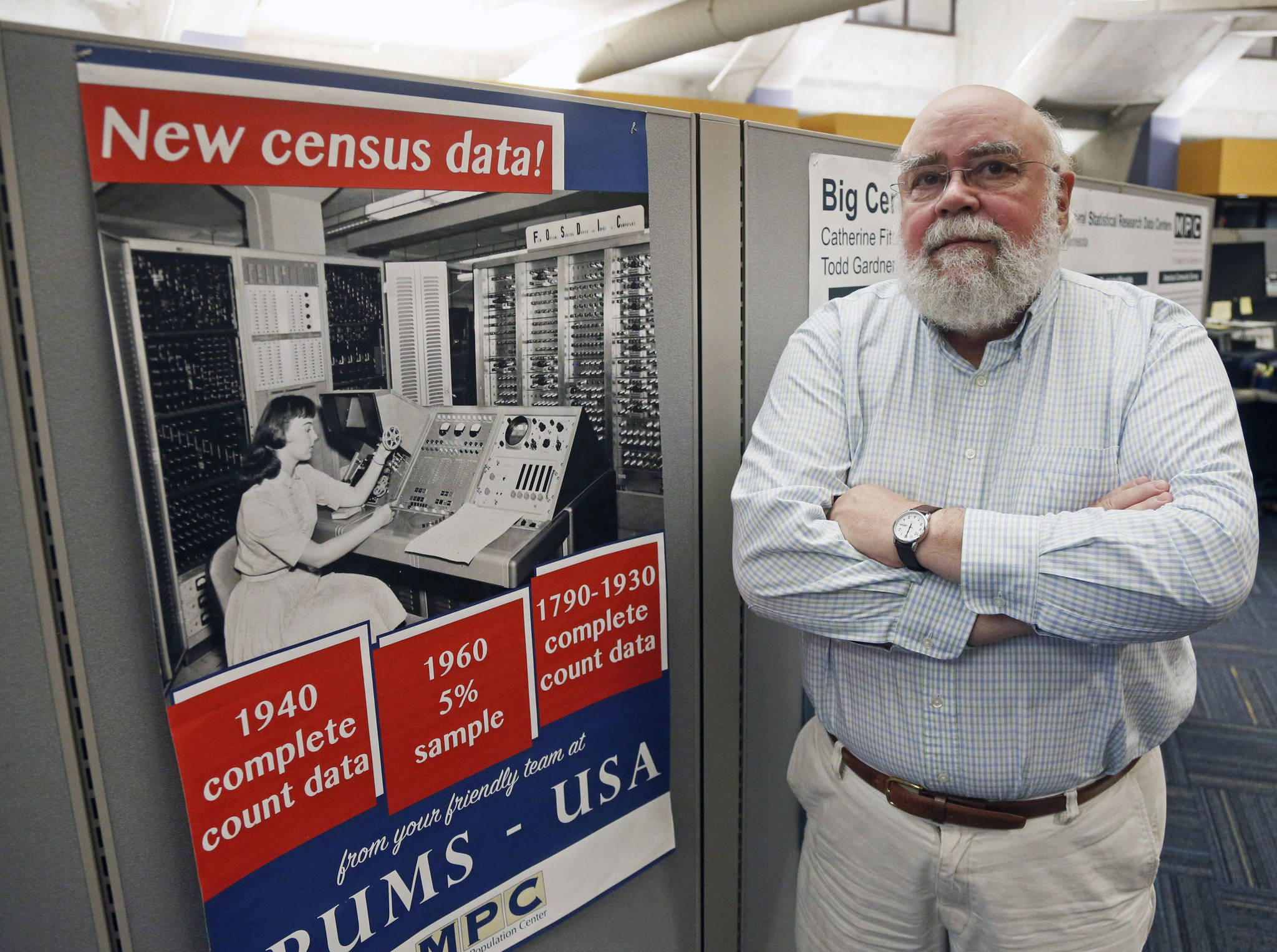 Steven Ruggles, director of the Institute for Social Research and Data Innovation at the University of Minnesota, poses in Minneapolis In this September 2019 photo. States around the country, including Alaska, are readying for the 2020 census. (AP Photo | Jim Mone)