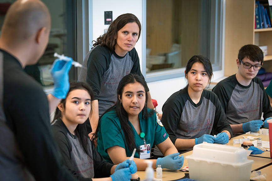 Students at the University of Alaska Anchorage’s nursing program. (Courtesy photo | Premera Blue Cross)