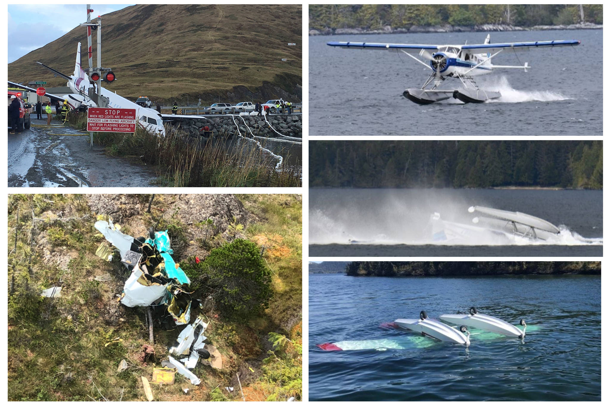 These photos from National Transportation Safety Board and The Associated Press show the aftermath of four fatal plane wrecks in Alaska in 2019.