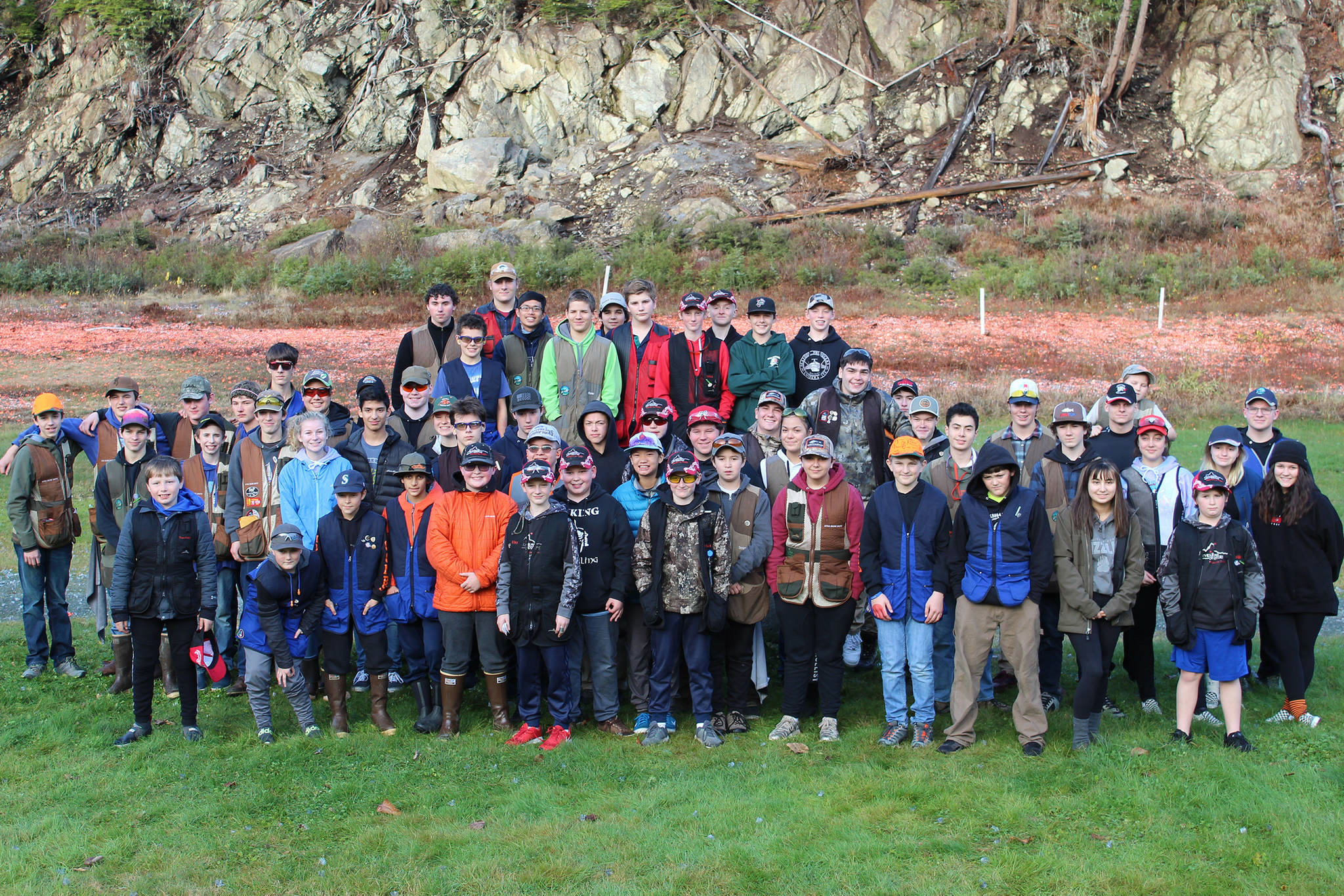 Alaska shooters in the fifth annual Southeast Fall Shoot pose for photo. (Courtesy Photo | Mark Kappler)