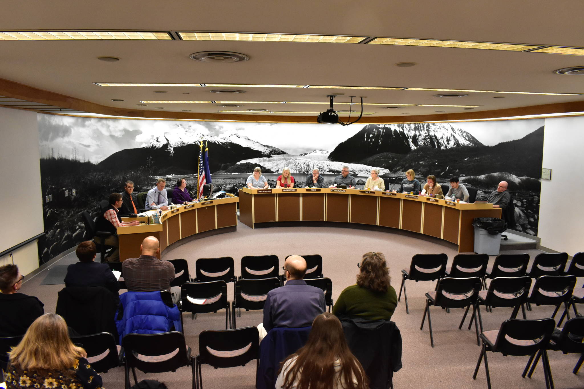 The City and Borough of Juneau Committee of the Whole at its meeting at Juneau City Hall on Monday, Dec. 9, 2019. (Peter Segall | Juneau Empire)