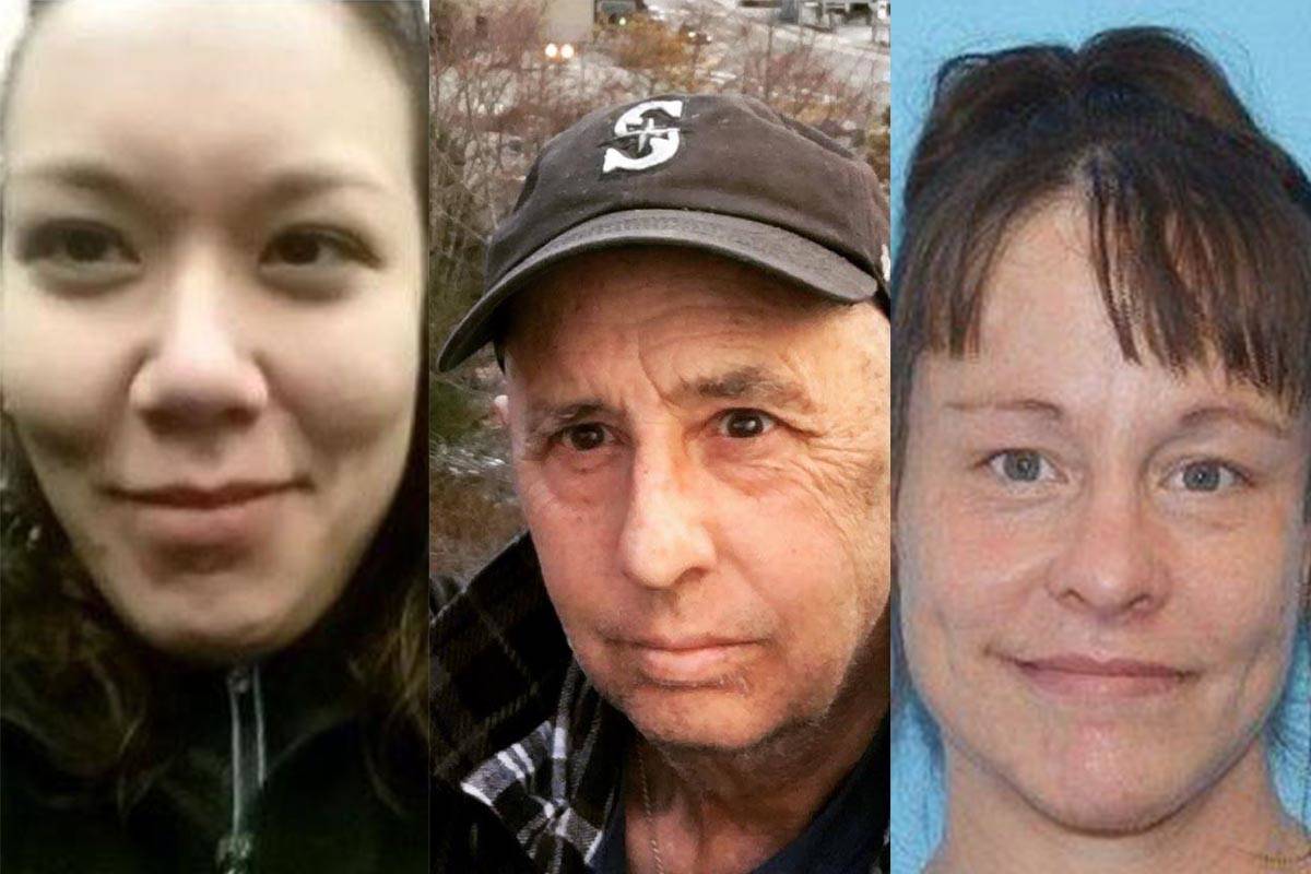 Loridee Wilson, John Franklin Godfrey, and Tracy Lynn Day are among the missing persons on the registry from the Juneau area. (Composite photo | Juneau Empire)