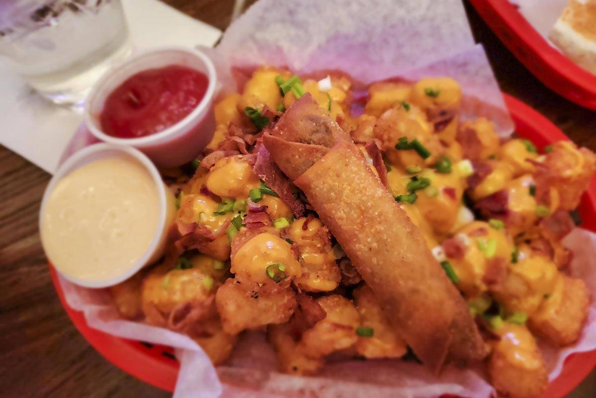 Loaded Tots and Afterschool Special from Imperial Grill at Imperial Billiard and Bar downtown. (Ben Hohenstatt | Juneau Empire)