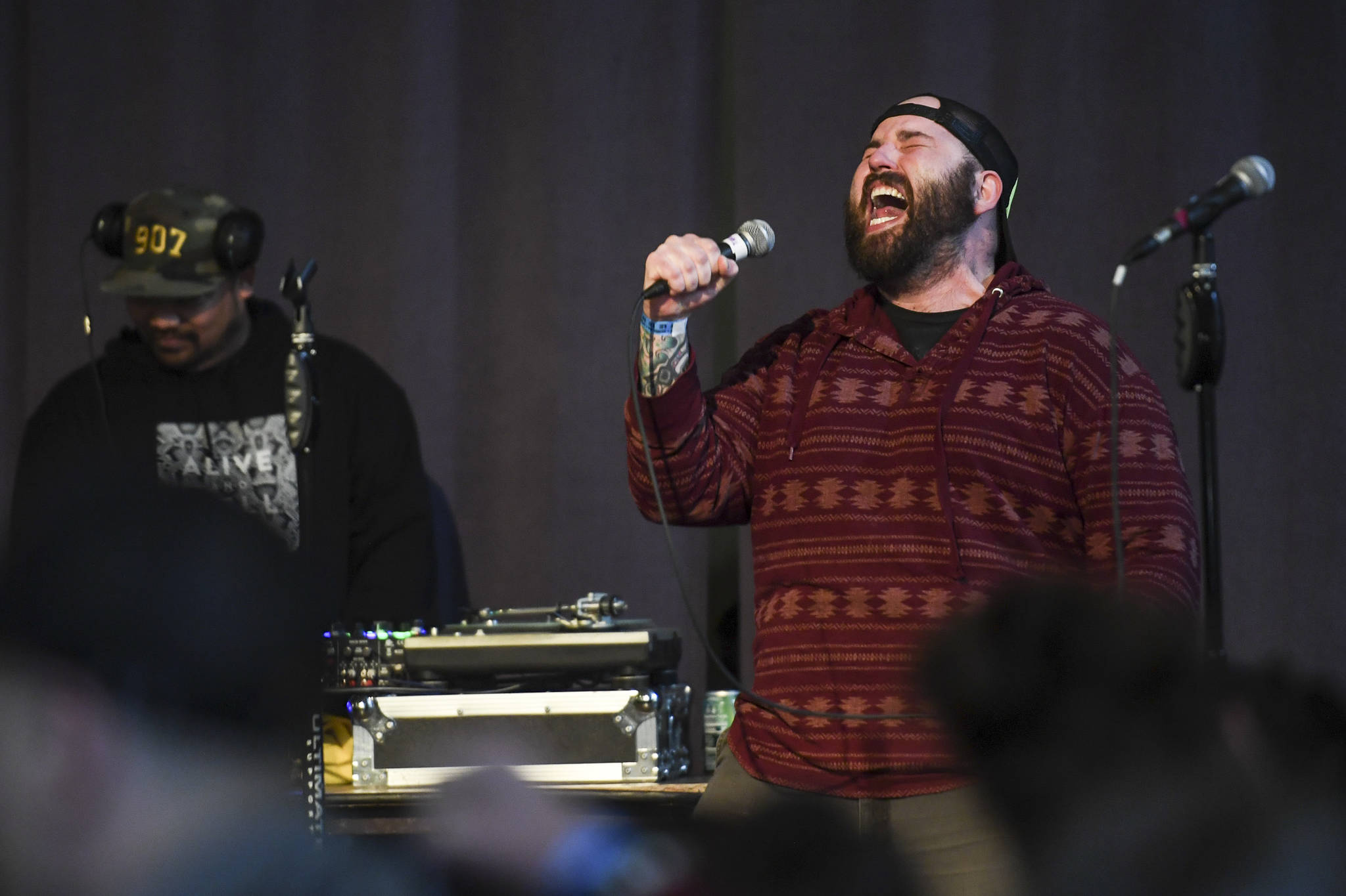 Glenn Ojard performs during the Killah Priest of Wu Tang Southeast Tour at the Juneau Arts & Culture Center on Friday, Dec. 20, 2019. (Michael Penn | Juneau Empire)