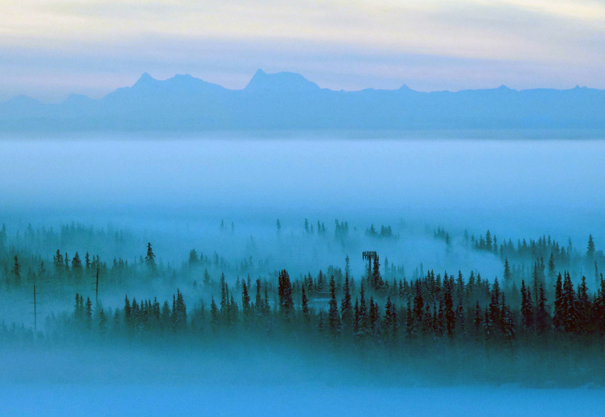 Ice fog forms at about minus 35 Fahrenheit. (Ned Rozell | For the Juneau Empire)