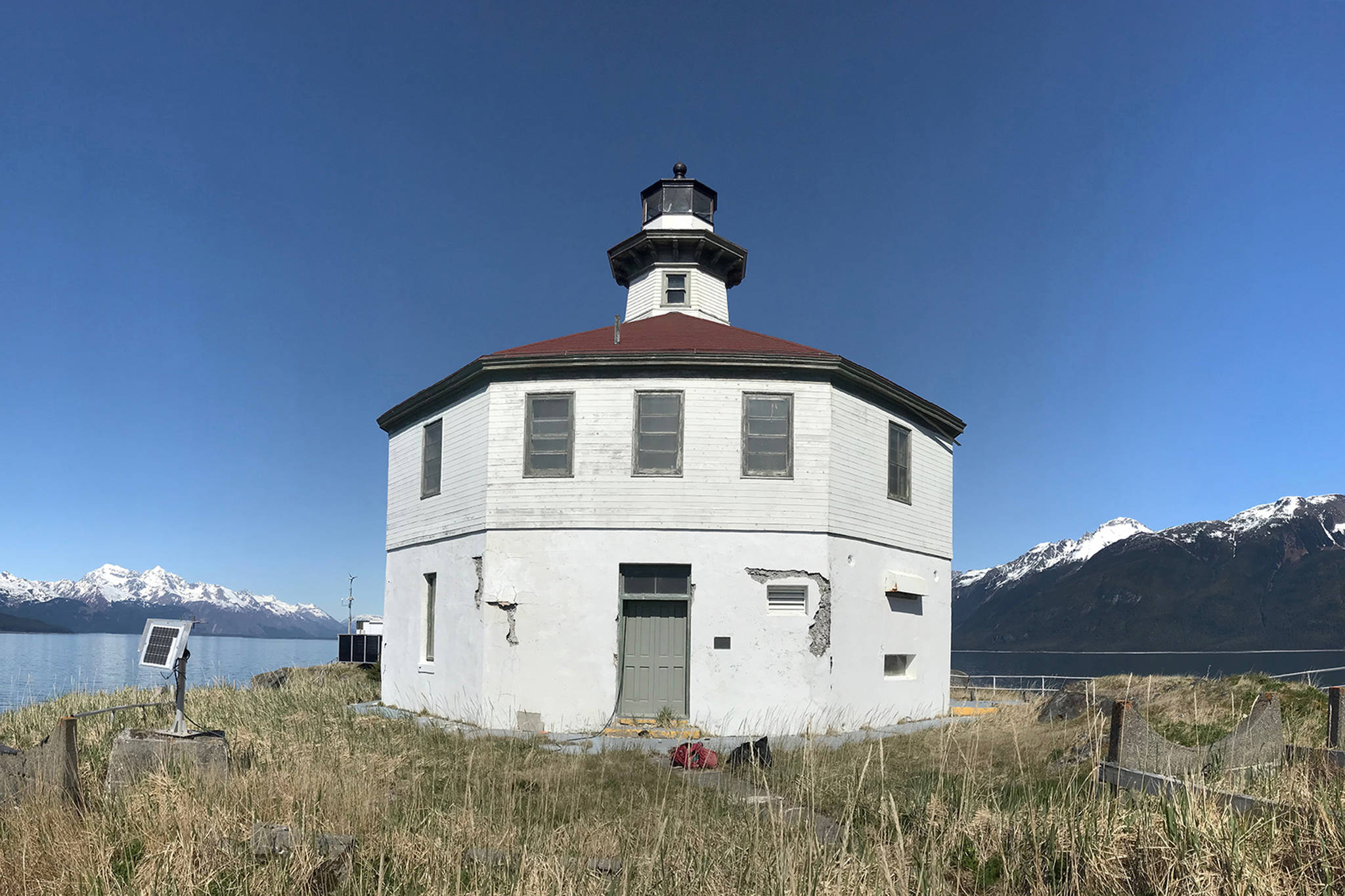 Eldred Rock Lighthouse is pictured on Monday, April 29, 2019. (Alex McCarthy | Juneau Empire)