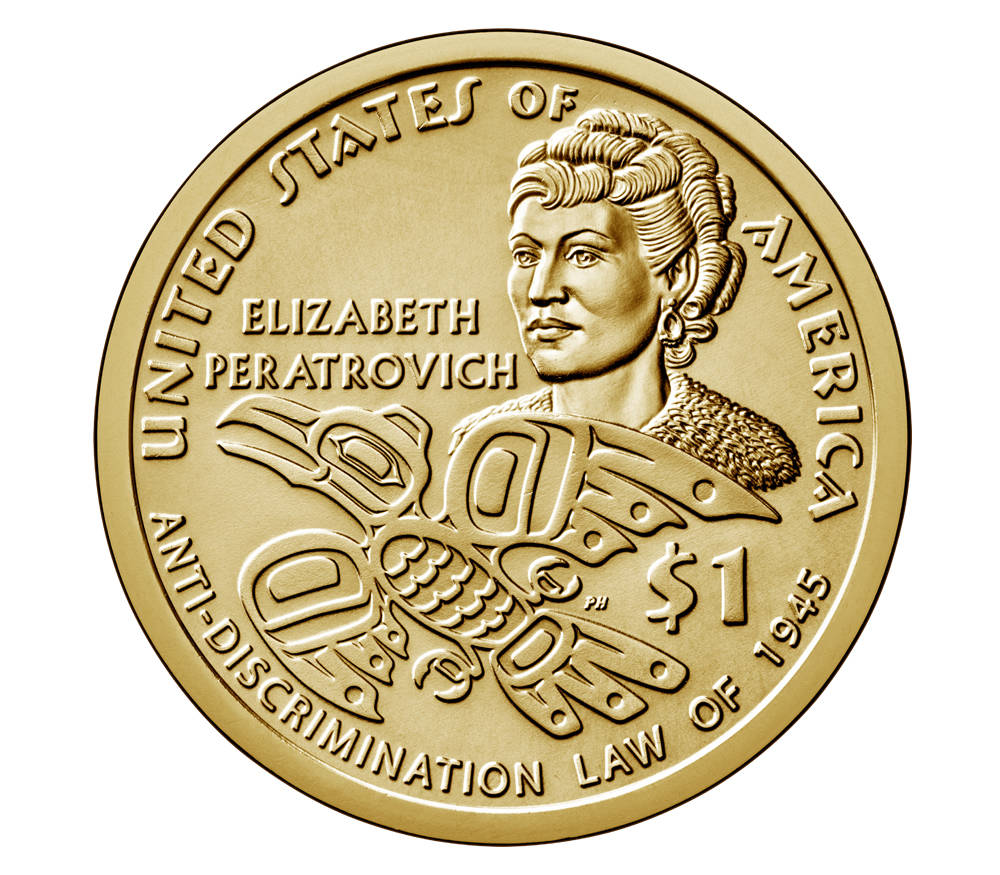 The Elizabeth Pertrovich $1 coin. (Courtesy photo | U.S. Mint)