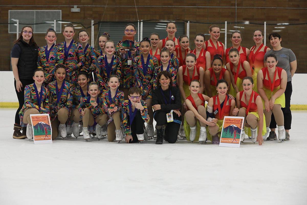 The Juneau Skating Club took second place in the The Ice Sports Industry’s West Coast Skating Championships in Tacoma on Jan. 17-19, 2020. (Courtesy Photo | JSC)