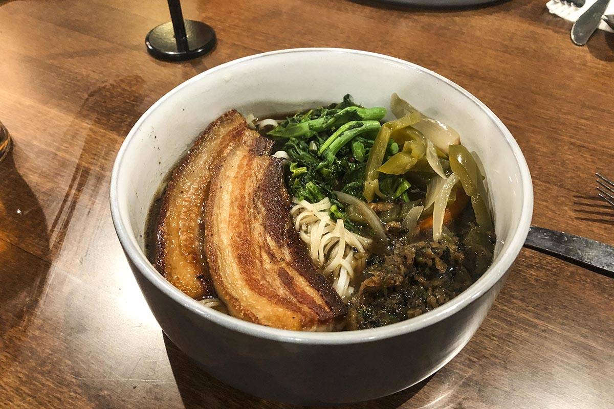 Peter Segall | Juneau Empire                                 Ramen Noodle Bowl at Red Spruce.