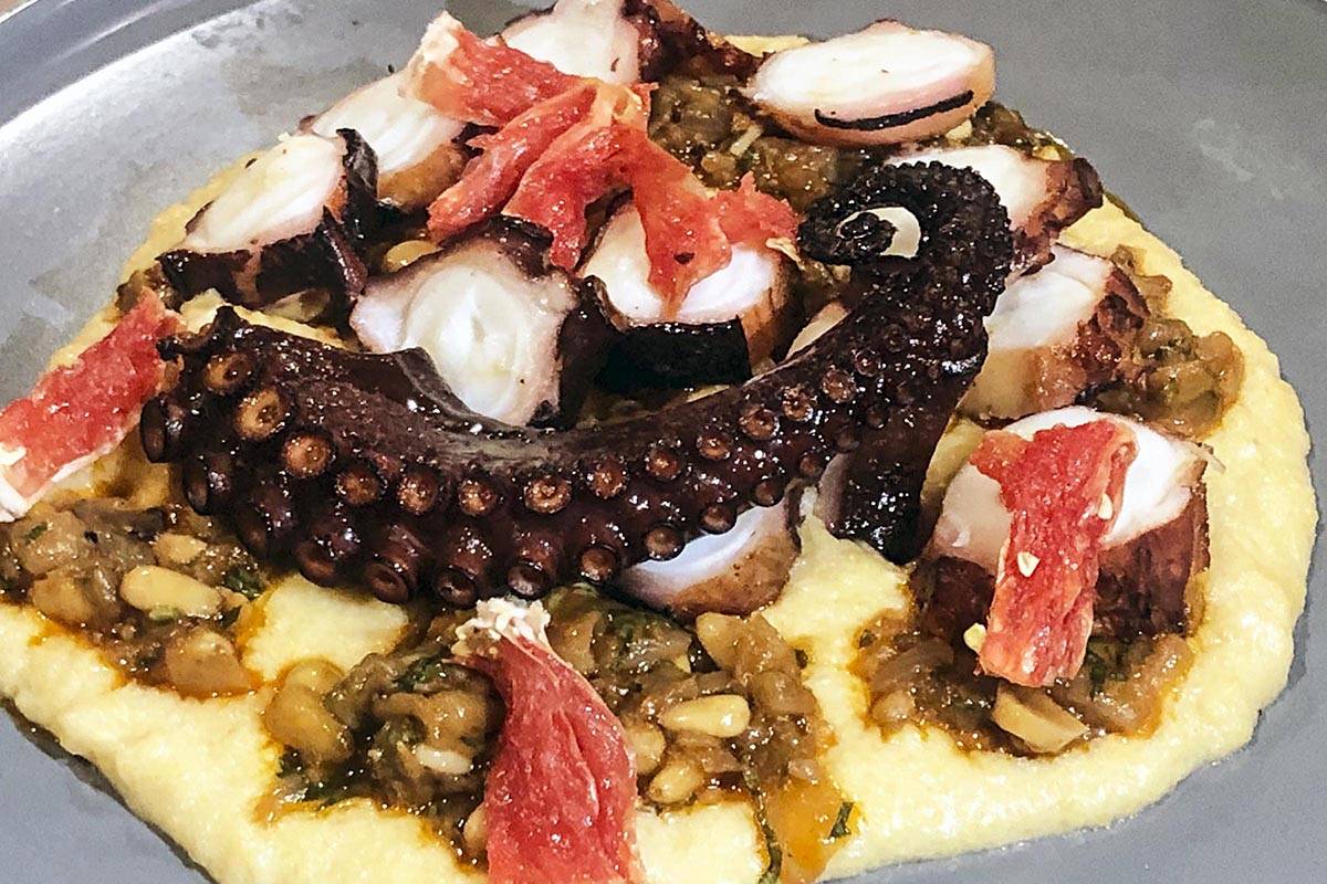 Emily Russo Miller | Juneau Empire                                Charred octopus at Red Spruce.