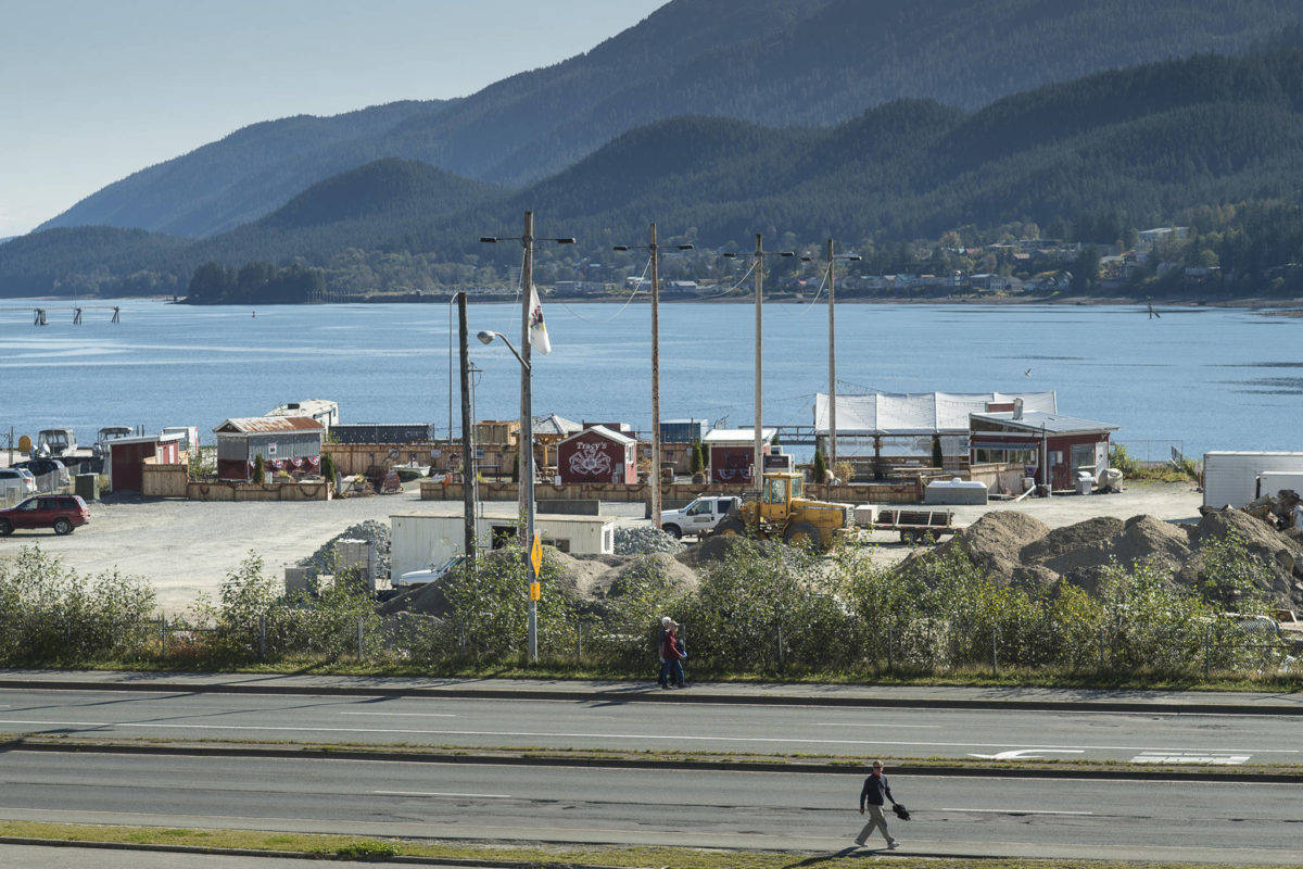 The subport land along Juneau downtown waterfront that Norwegian Cruise Line purchased last year. (Michael Penn | Juneau Empire File)